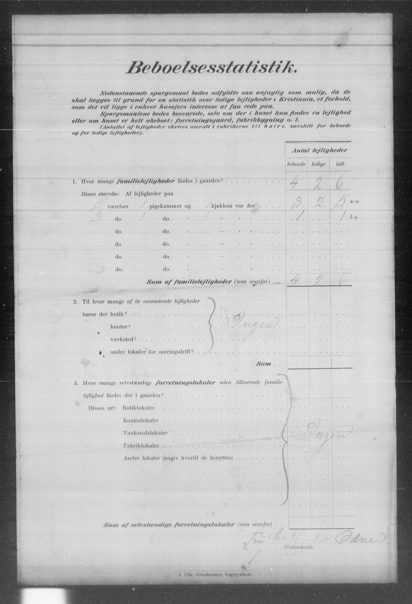 OBA, Kommunal folketelling 31.12.1903 for Kristiania kjøpstad, 1903, s. 7037