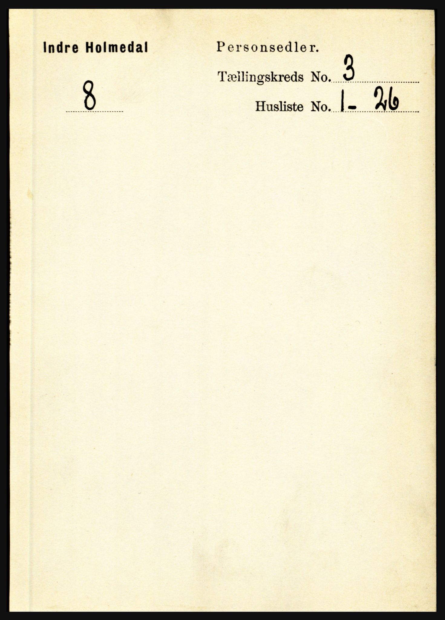 RA, Folketelling 1891 for 1430 Indre Holmedal herred, 1891, s. 894