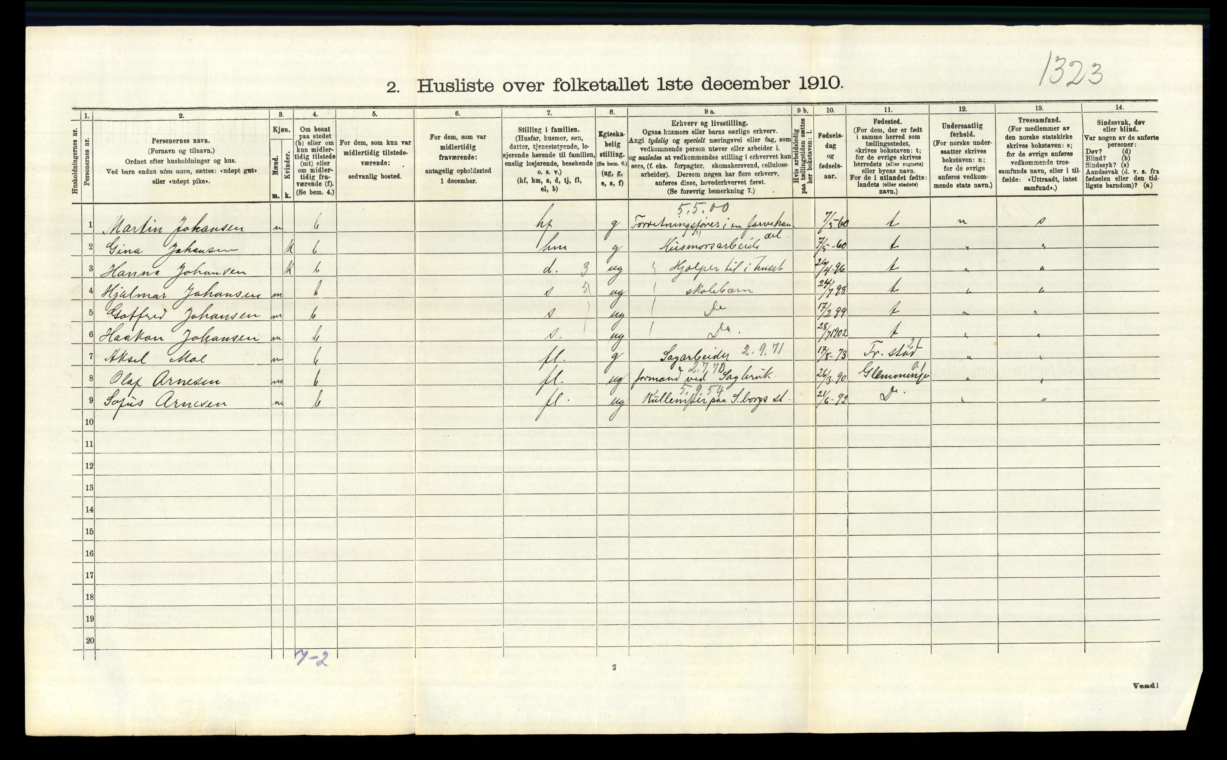 RA, Folketelling 1910 for 0130 Tune herred, 1910, s. 473