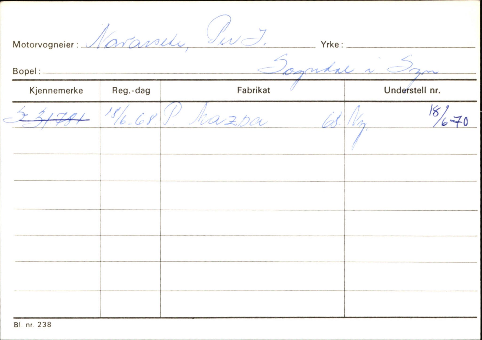 Statens vegvesen, Sogn og Fjordane vegkontor, SAB/A-5301/4/F/L0124: Eigarregister Sogndal A-U, 1945-1975, s. 1762