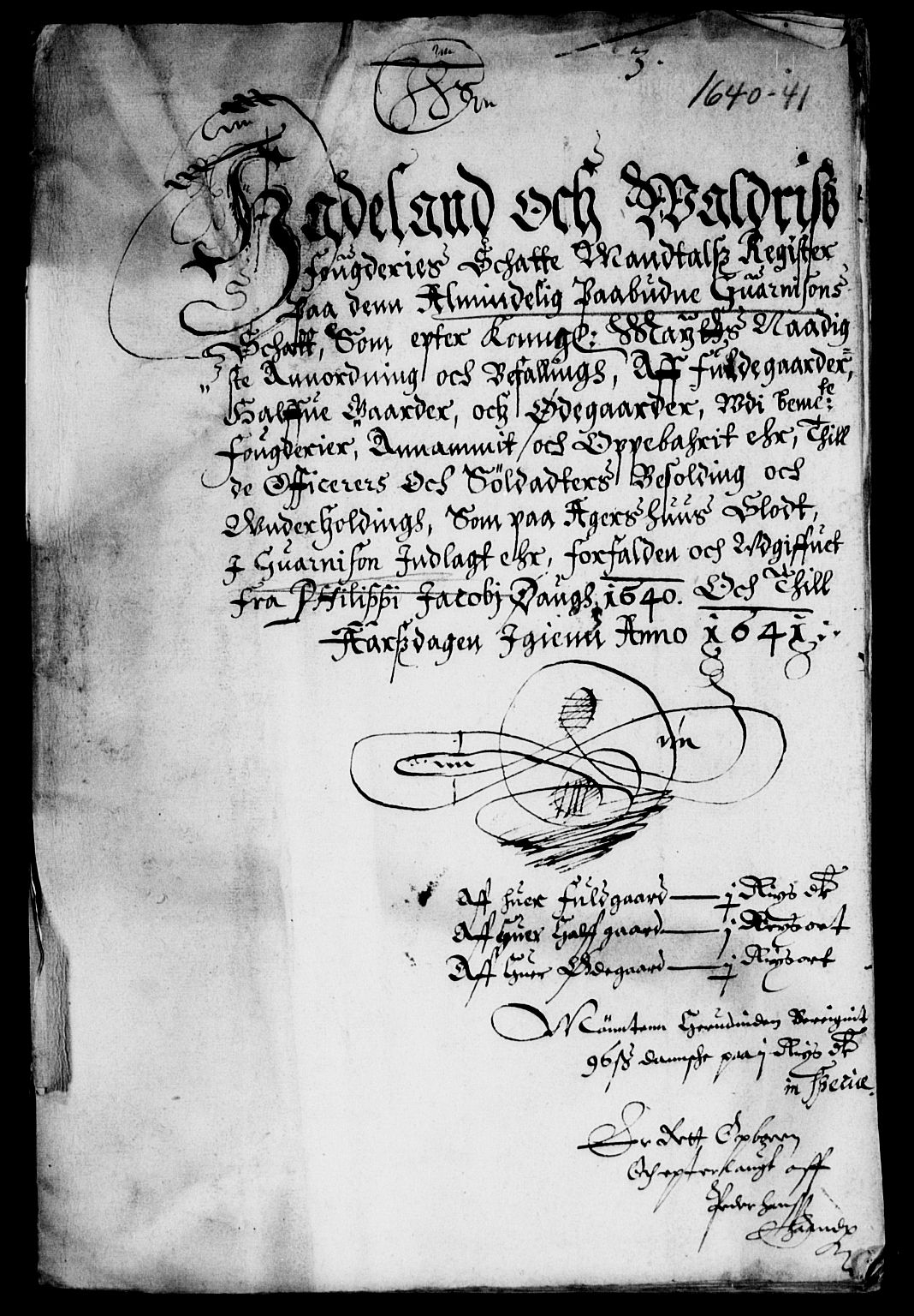 Rentekammeret inntil 1814, Reviderte regnskaper, Lensregnskaper, RA/EA-5023/R/Rb/Rba/L0154: Akershus len, 1639-1641
