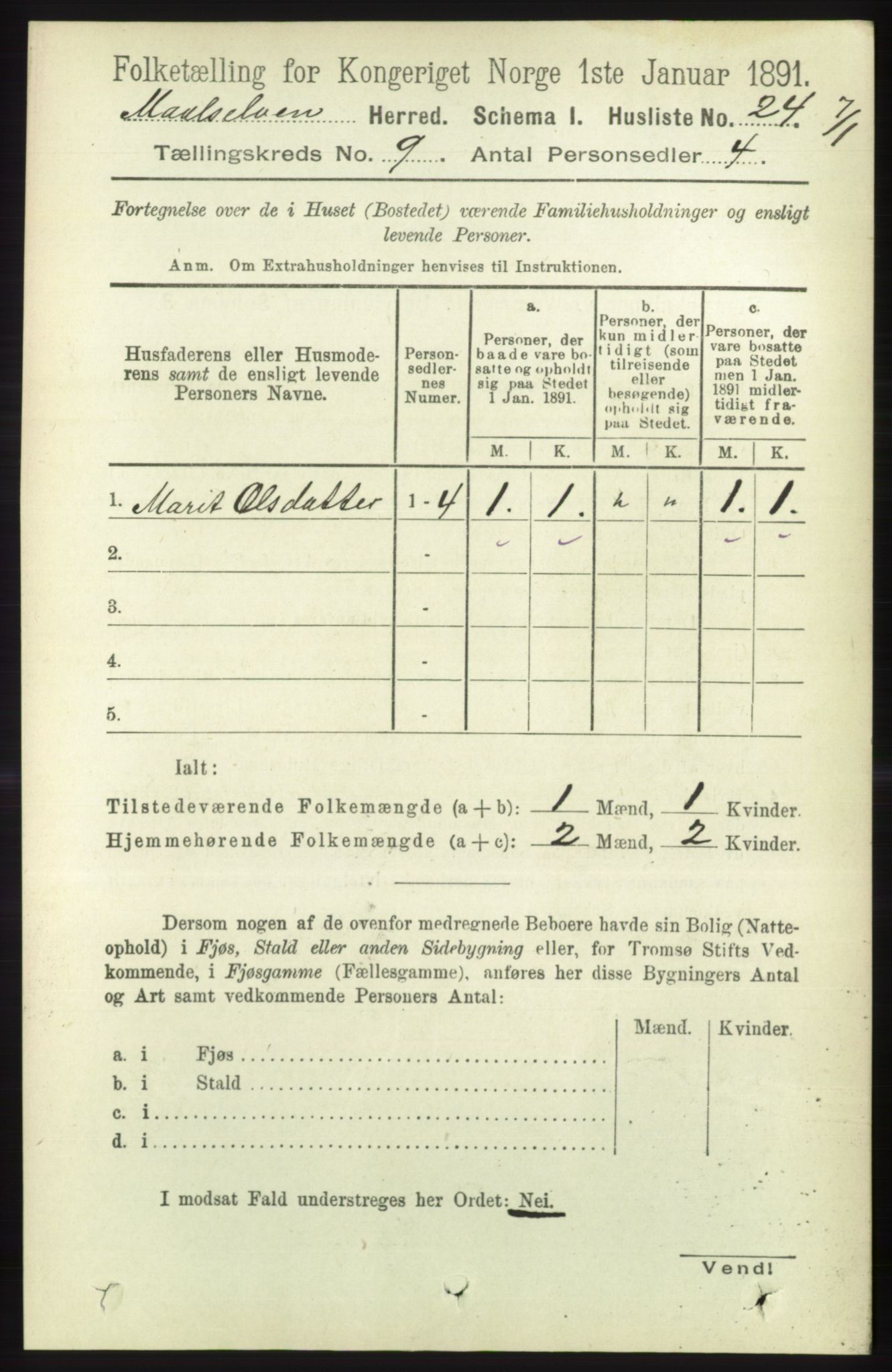 RA, Folketelling 1891 for 1924 Målselv herred, 1891, s. 2734