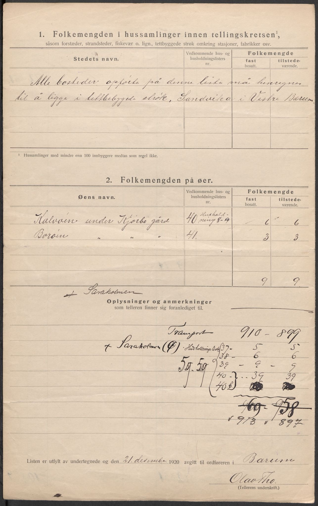 SAO, Folketelling 1920 for 0219 Bærum herred, 1920, s. 24