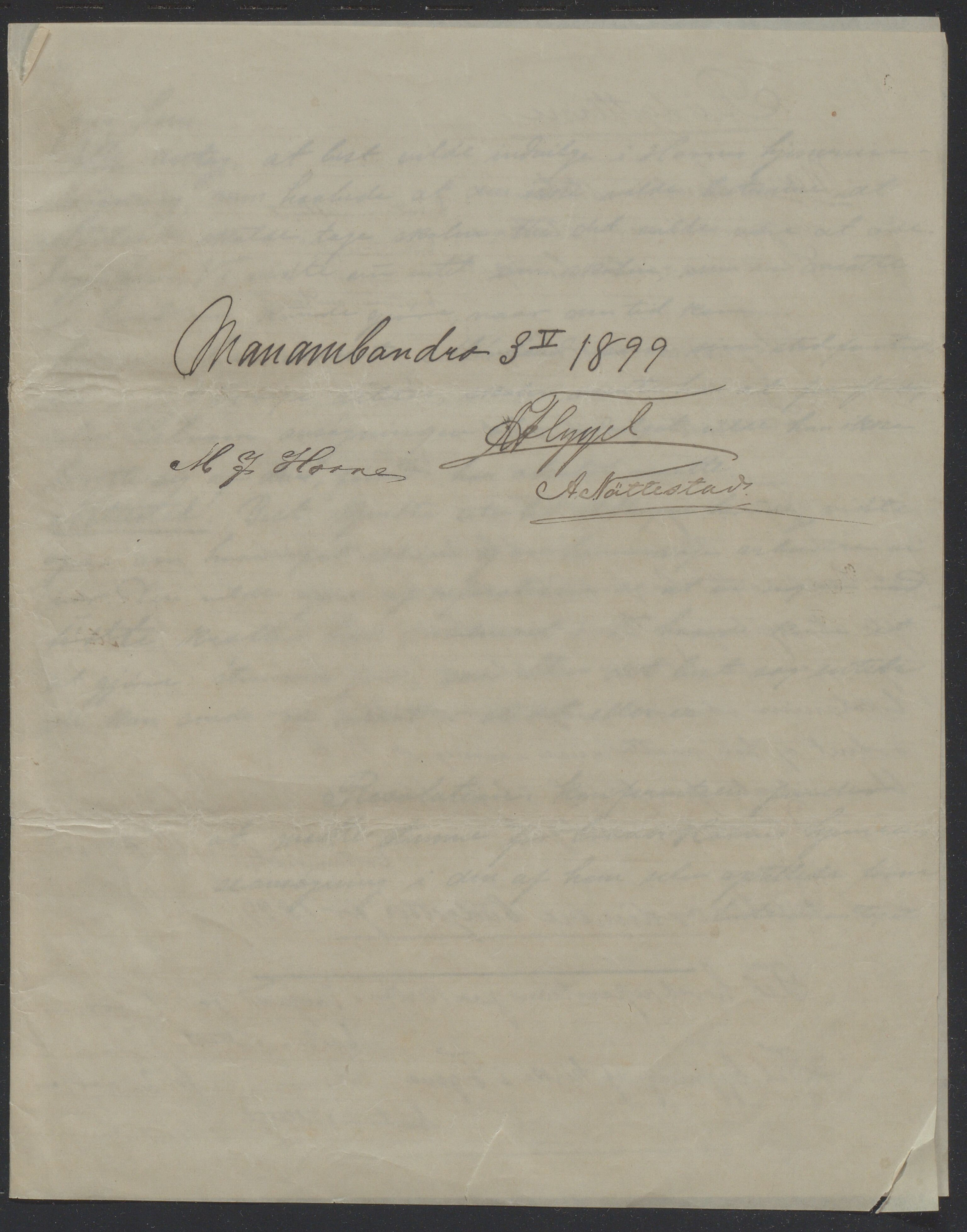 Det Norske Misjonsselskap - hovedadministrasjonen, VID/MA-A-1045/D/Da/Daa/L0043/0004: Konferansereferat og årsberetninger / Konferansereferat fra Øst-Madagaskar., 1899