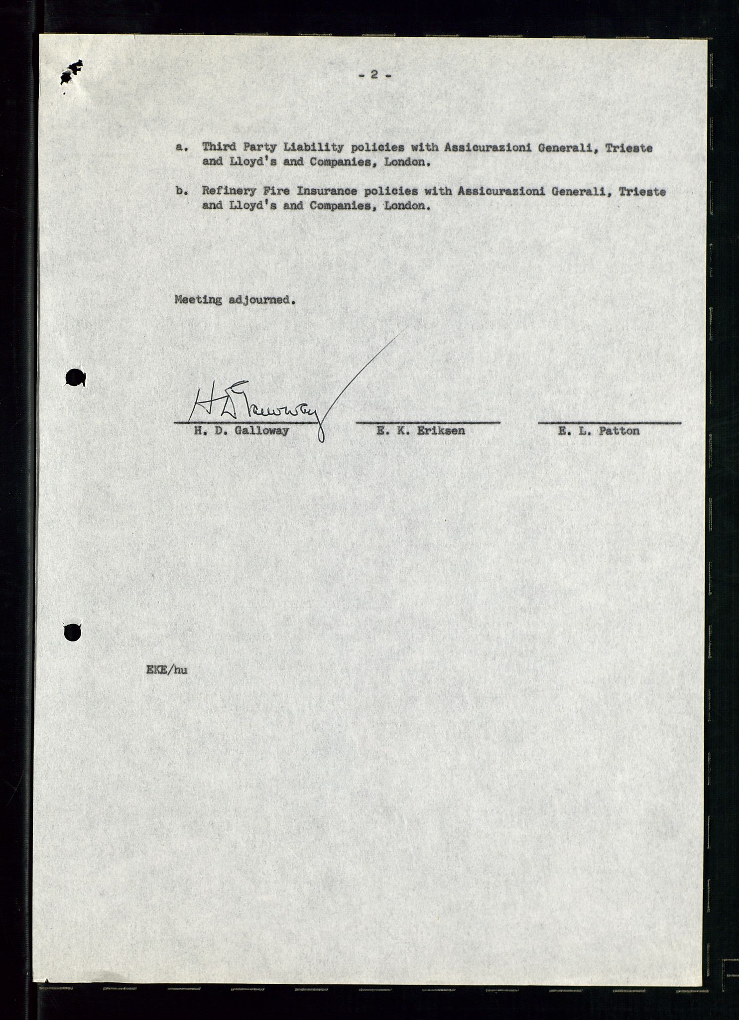 PA 1537 - A/S Essoraffineriet Norge, SAST/A-101957/A/Aa/L0001/0001: Styremøter / Styremøter, board meetings, 1959-1961, s. 4