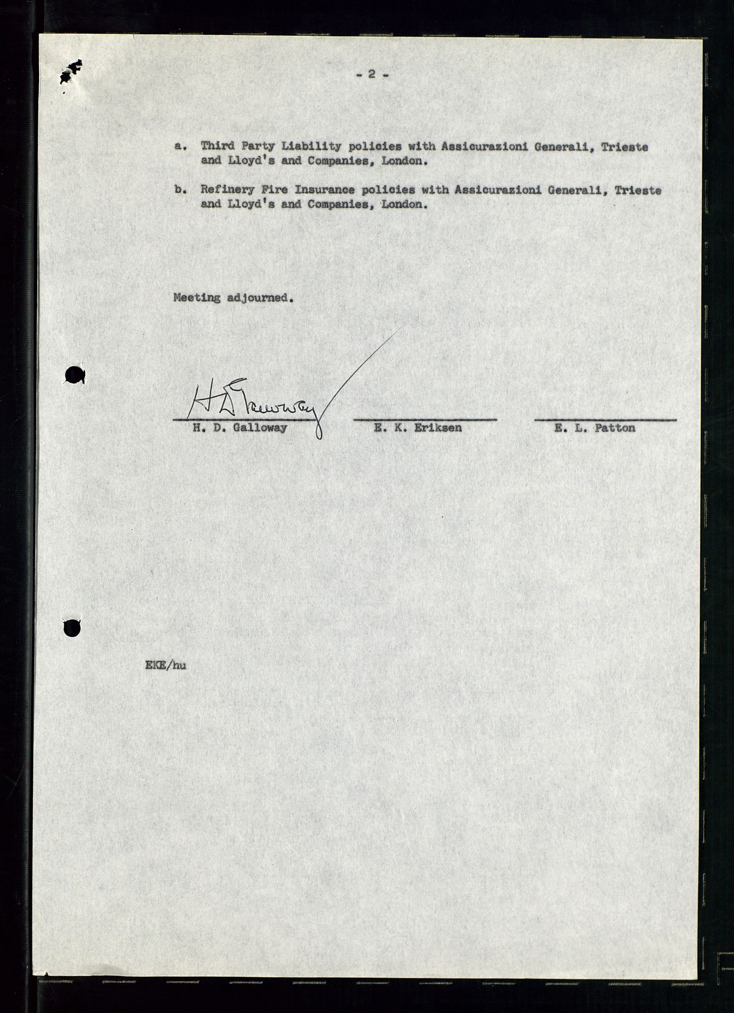 PA 1537 - A/S Essoraffineriet Norge, AV/SAST-A-101957/A/Aa/L0001/0001: Styremøter / Styremøter, board meetings, 1959-1961, s. 4