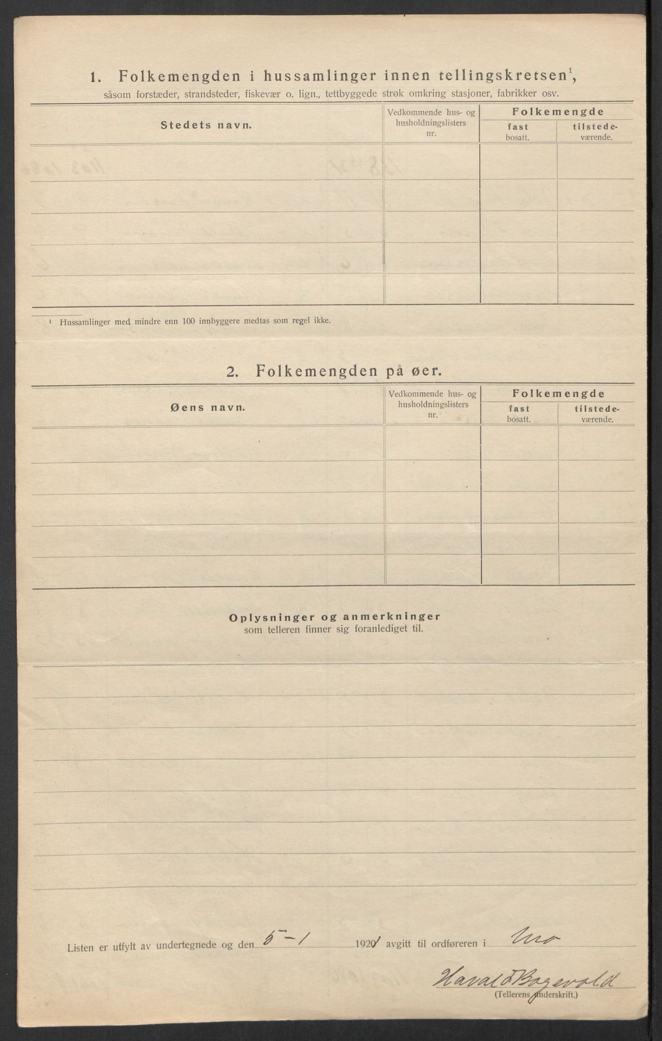 SAT, Folketelling 1920 for 1833 Mo herred, 1920, s. 19