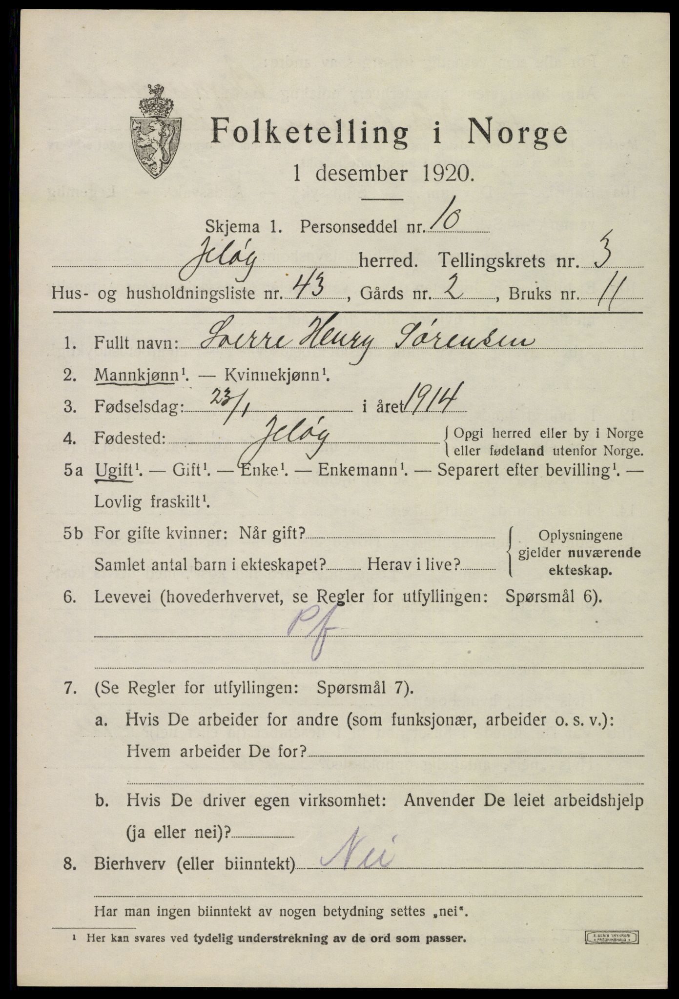 SAO, Folketelling 1920 for 0194 Moss herred, 1920, s. 3779