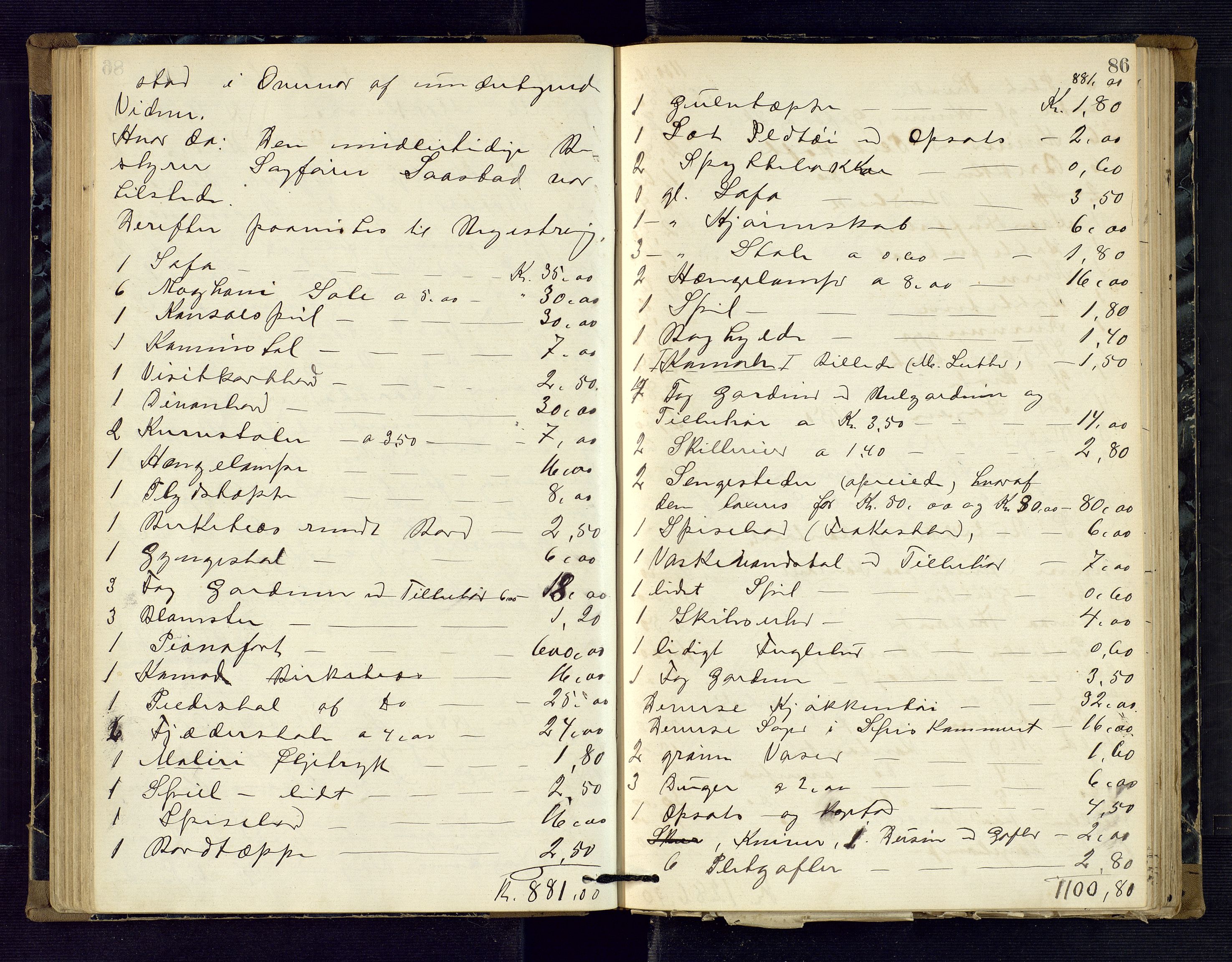 Risør byfogd, AV/SAK-1222-0005/H/Hc/L0004: Skifteprotokoll nr. 3B, 1882-1886, s. 86