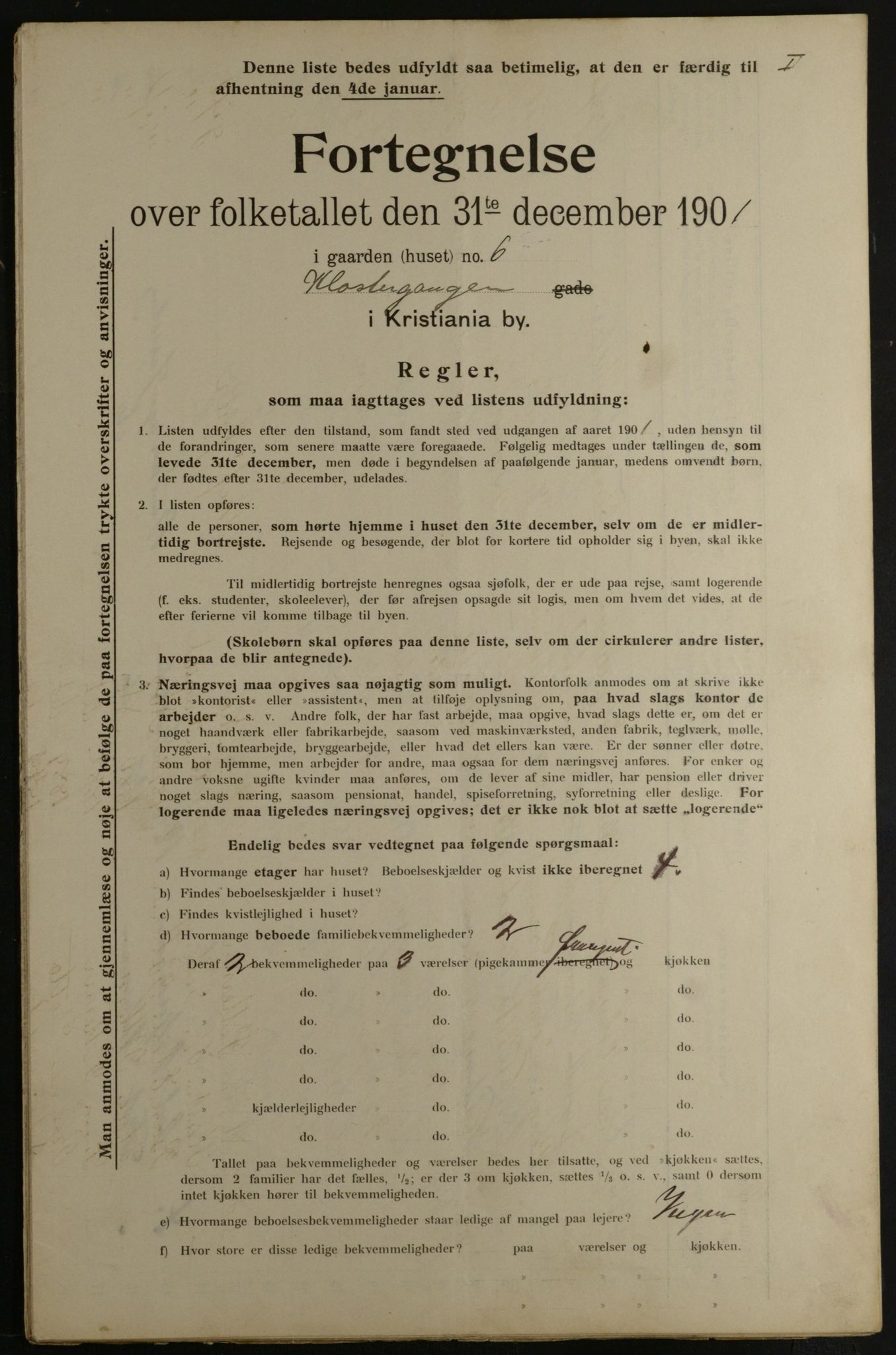 OBA, Kommunal folketelling 31.12.1901 for Kristiania kjøpstad, 1901, s. 6411