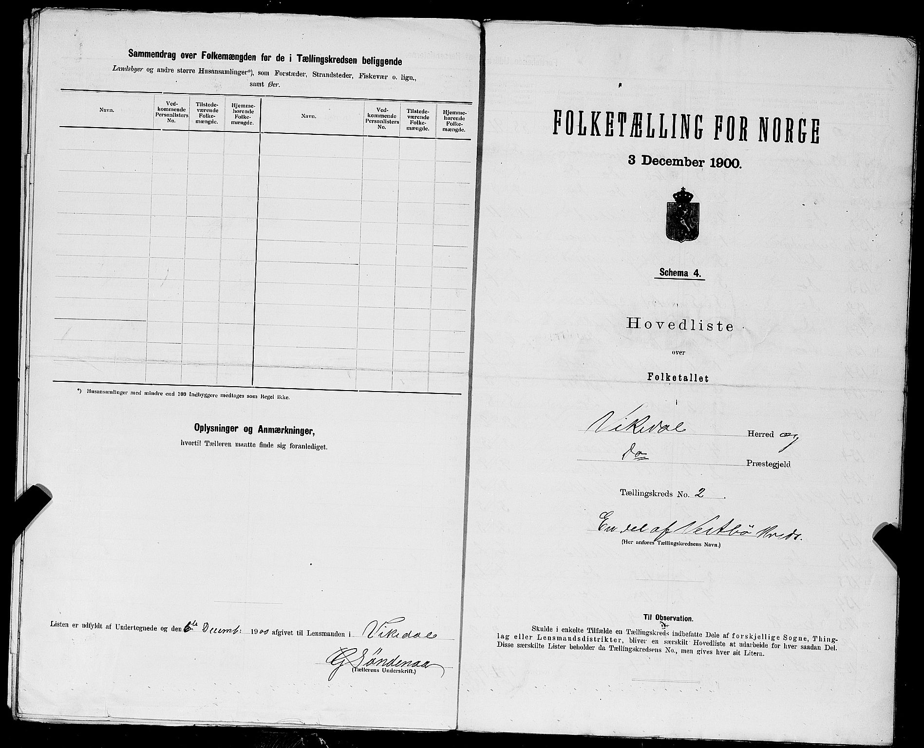 SAST, Folketelling 1900 for 1157 Vikedal herred, 1900, s. 25