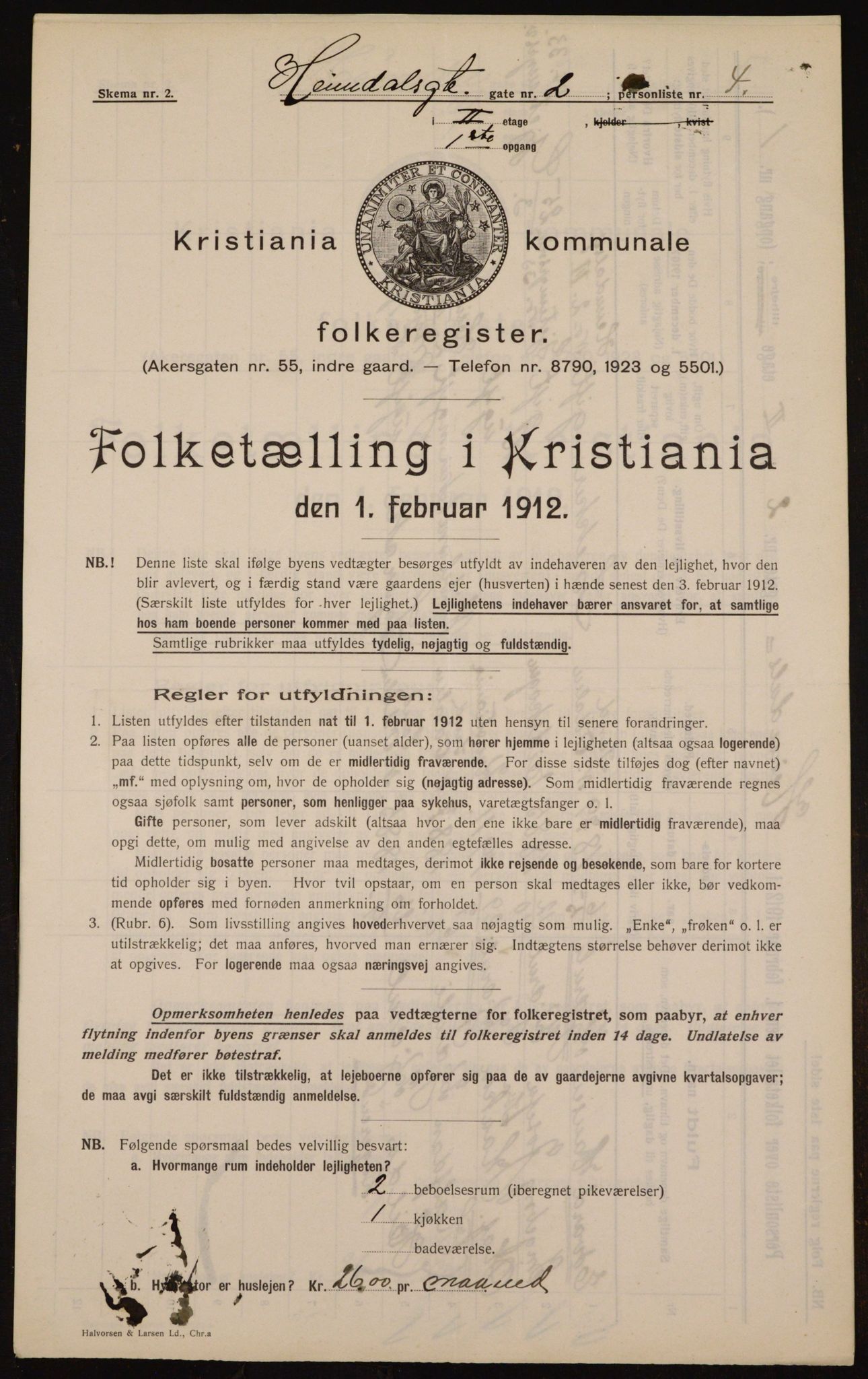 OBA, Kommunal folketelling 1.2.1912 for Kristiania, 1912, s. 36959