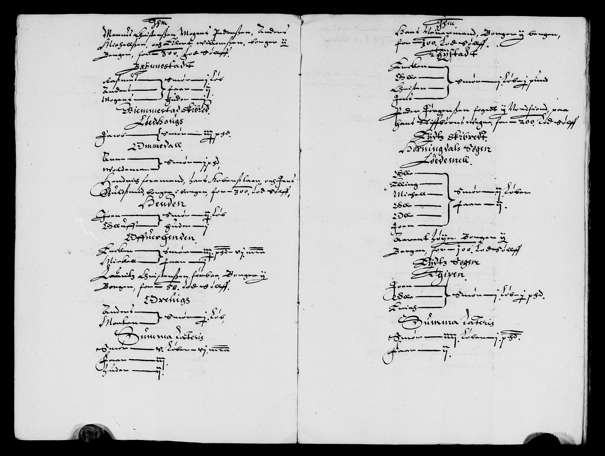 Rentekammeret inntil 1814, Reviderte regnskaper, Lensregnskaper, AV/RA-EA-5023/R/Rb/Rbt/L0064: Bergenhus len, 1633-1634