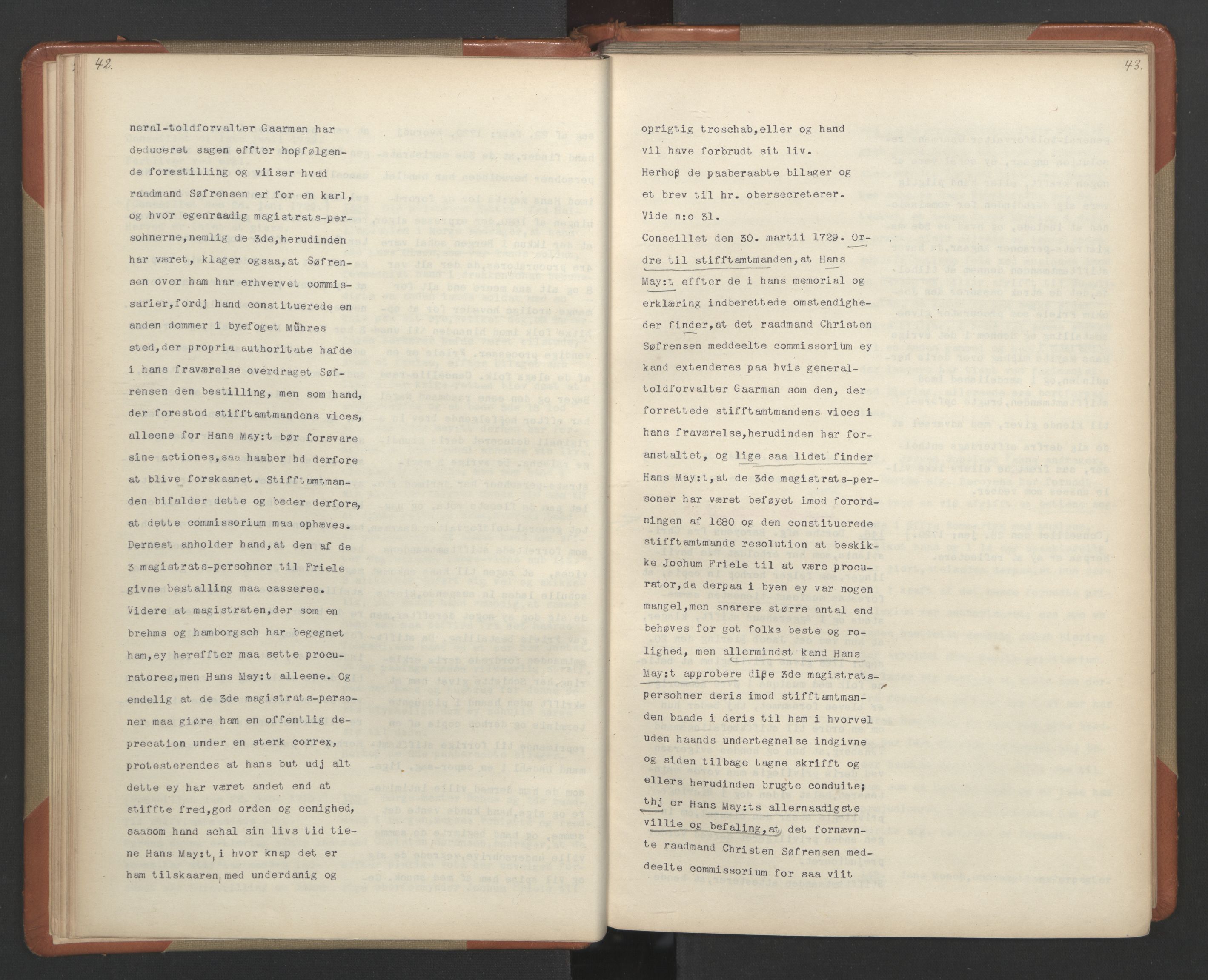 Avskriftsamlingen, AV/RA-EA-4022/F/Fa/L0092: Supplikker, 1729, s. 25