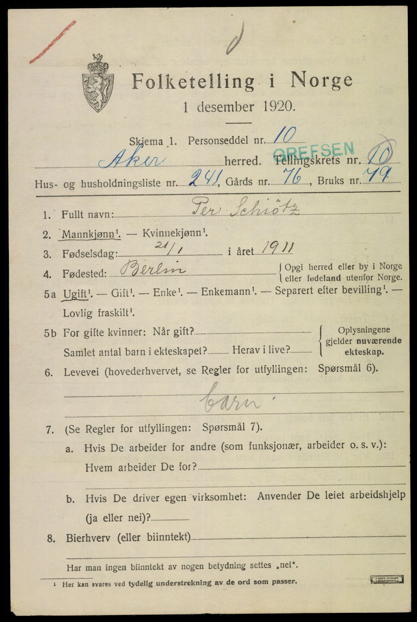 SAO, Folketelling 1920 for 0218 Aker herred, 1920, s. 68834