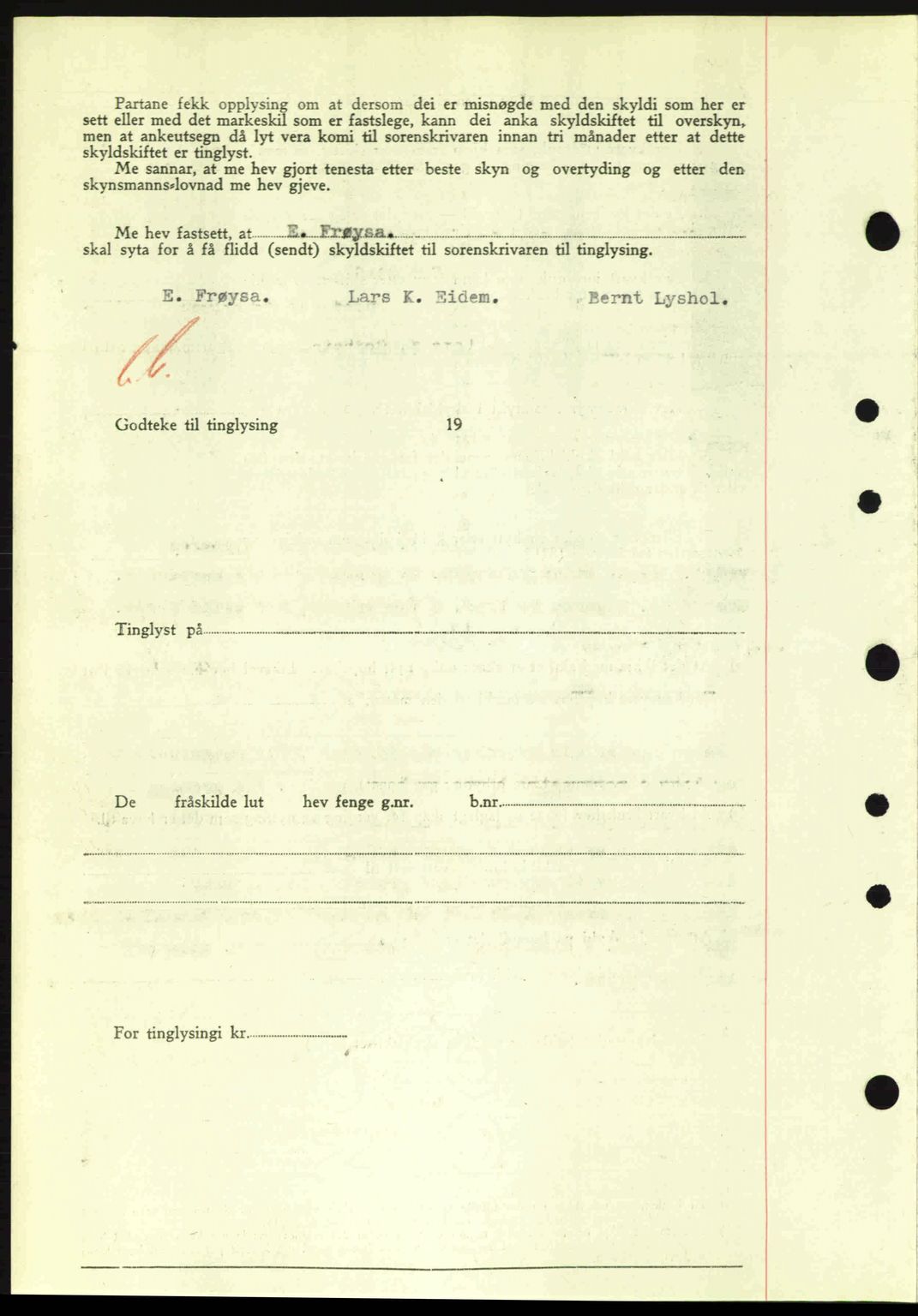 Nordre Sunnmøre sorenskriveri, AV/SAT-A-0006/1/2/2C/2Ca: Pantebok nr. A15, 1942-1943, Dagboknr: 2049/1942