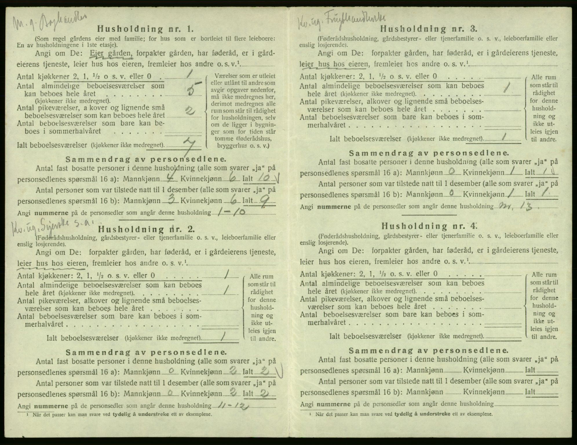 SAB, Folketelling 1920 for 1228 Odda herred, 1920, s. 878