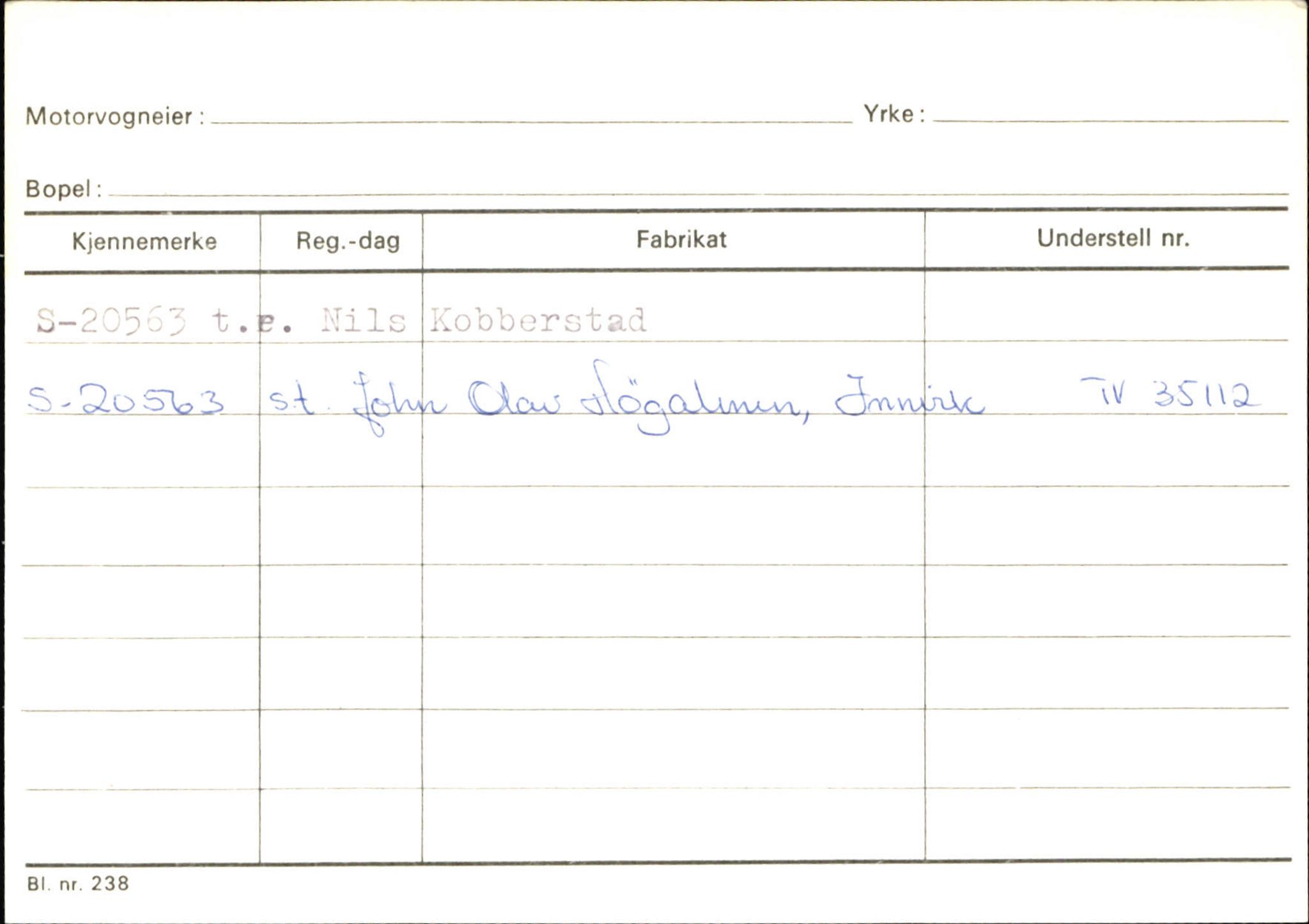 Statens vegvesen, Sogn og Fjordane vegkontor, AV/SAB-A-5301/4/F/L0131: Eigarregister Høyanger P-Å. Stryn S-Å, 1945-1975, s. 2257