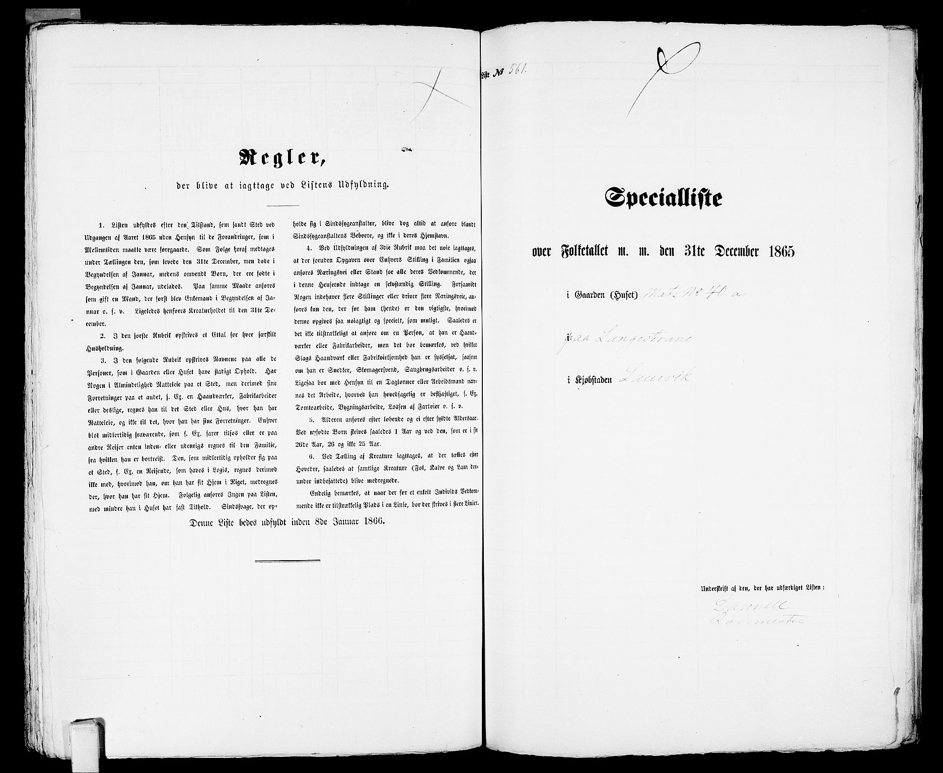 RA, Folketelling 1865 for 0707P Larvik prestegjeld, 1865, s. 1150