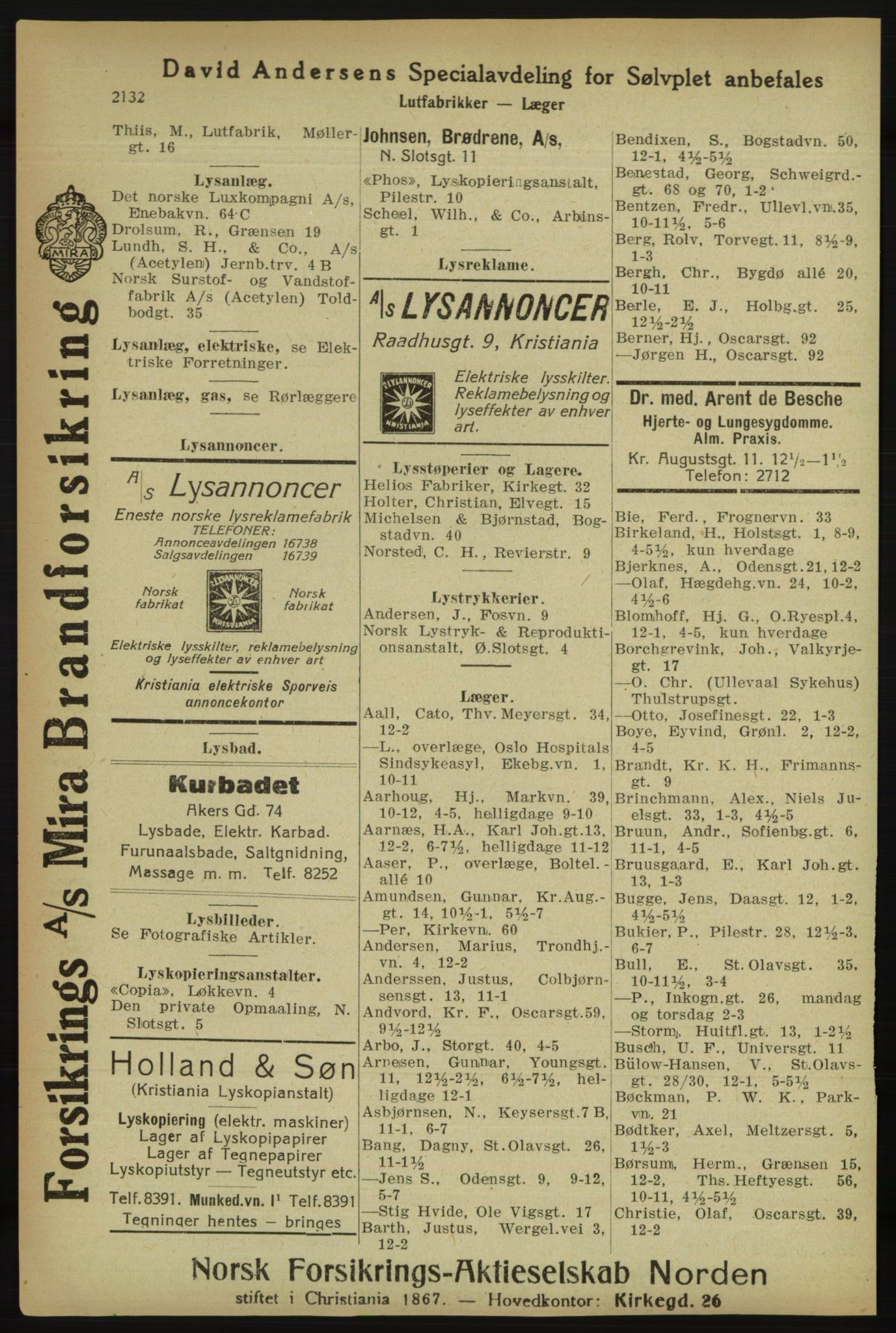Kristiania/Oslo adressebok, PUBL/-, 1918, s. 2285