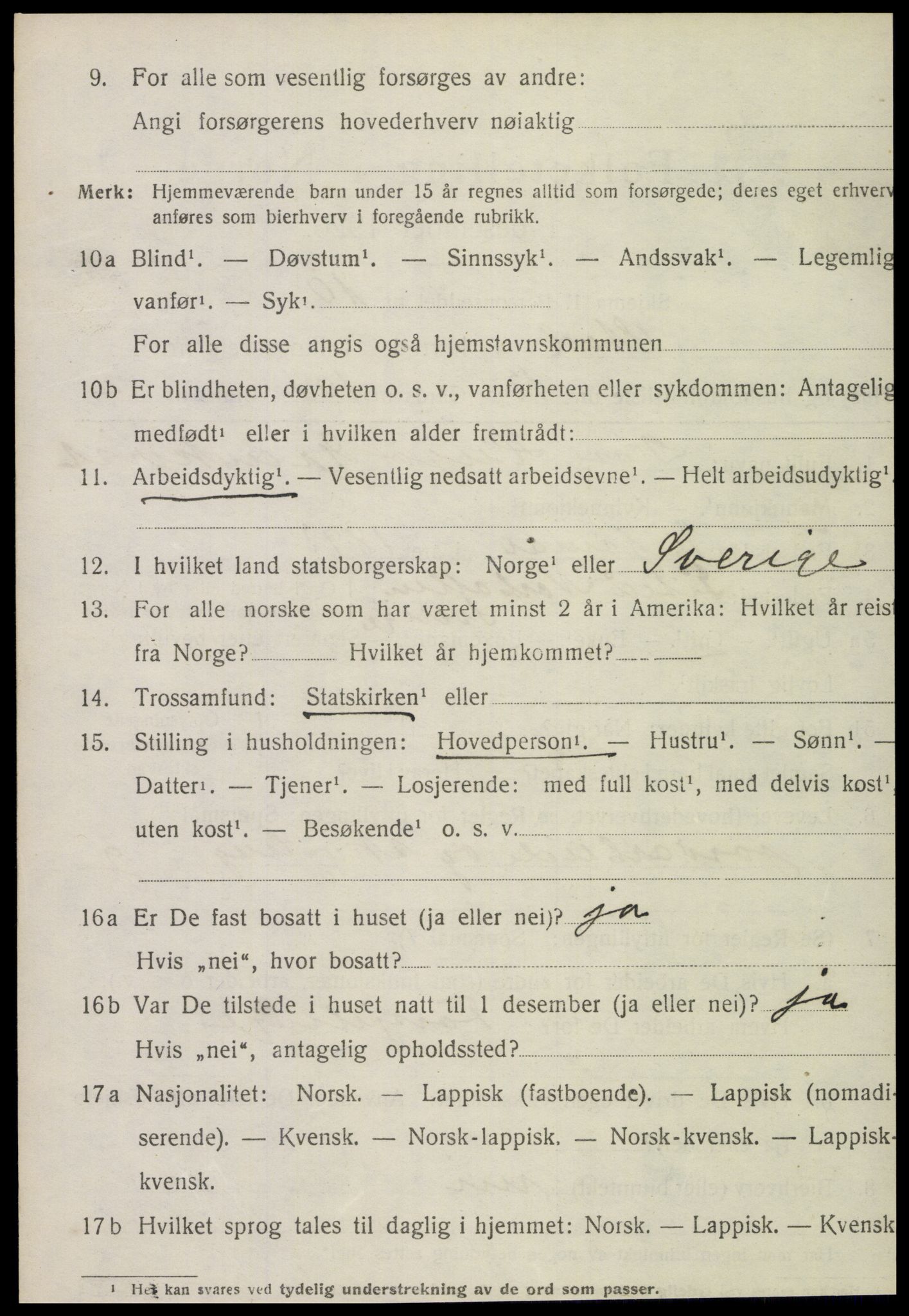 SAT, Folketelling 1920 for 1734 Stod herred, 1920, s. 2439