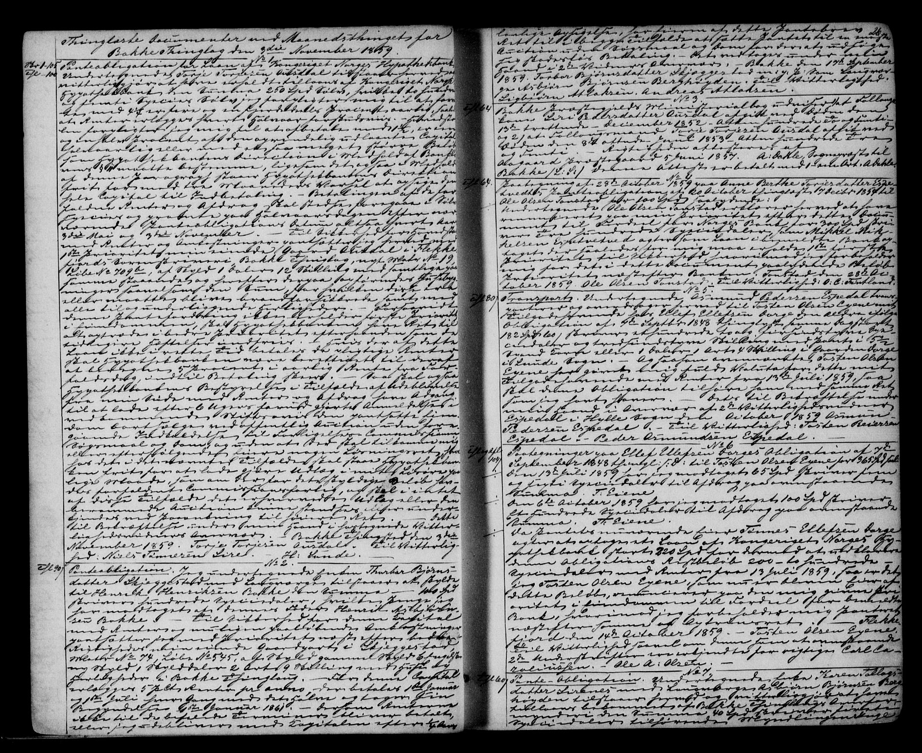 Flekkefjord sorenskriveri, SAK/1221-0001/G/Gb/Gba/L0014: Pantebok nr. 14, 1859-1862, s. 26