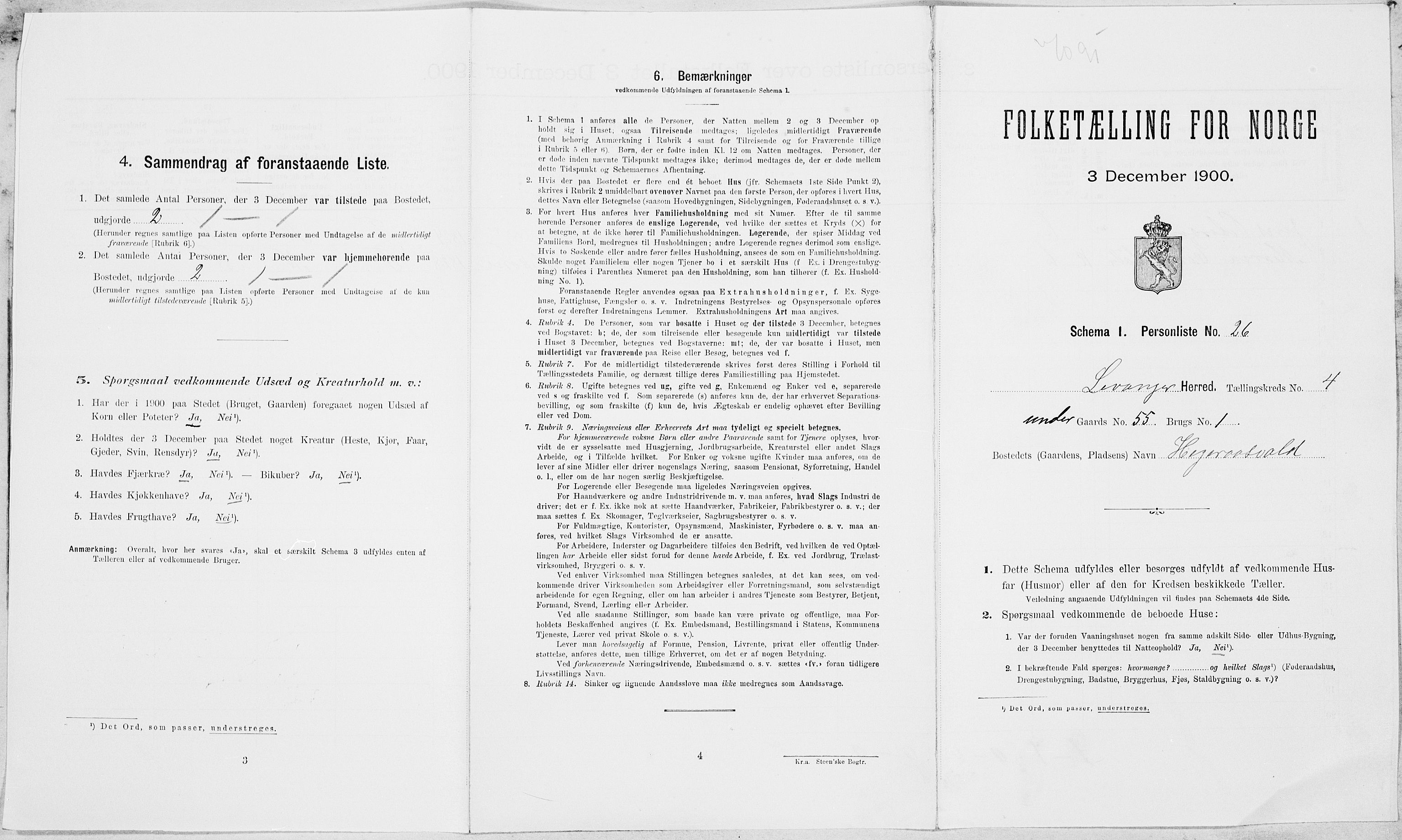 SAT, Folketelling 1900 for 1720 Levanger herred, 1900, s. 659
