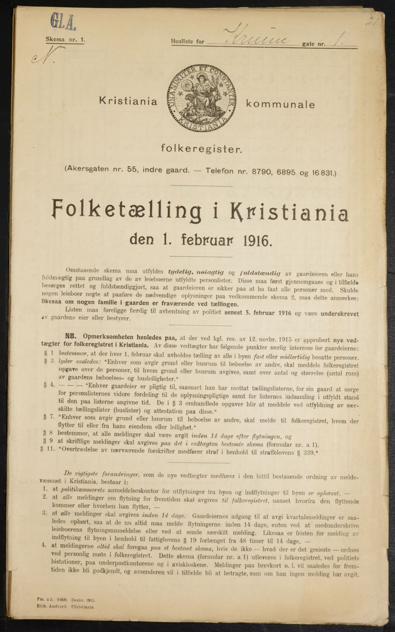 OBA, Kommunal folketelling 1.2.1916 for Kristiania, 1916, s. 55880