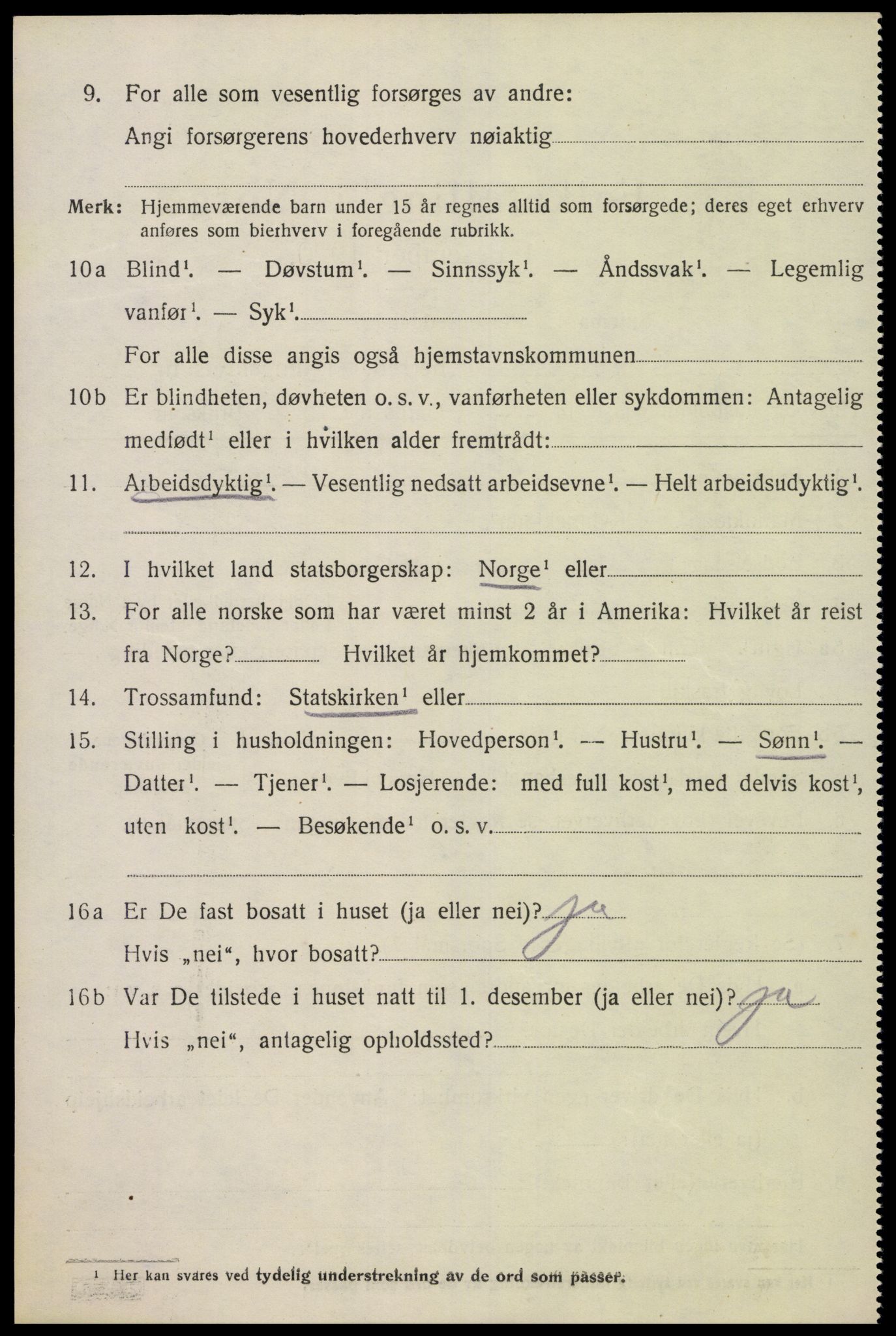 SAK, Folketelling 1920 for 1012 Oddernes herred, 1920, s. 10358
