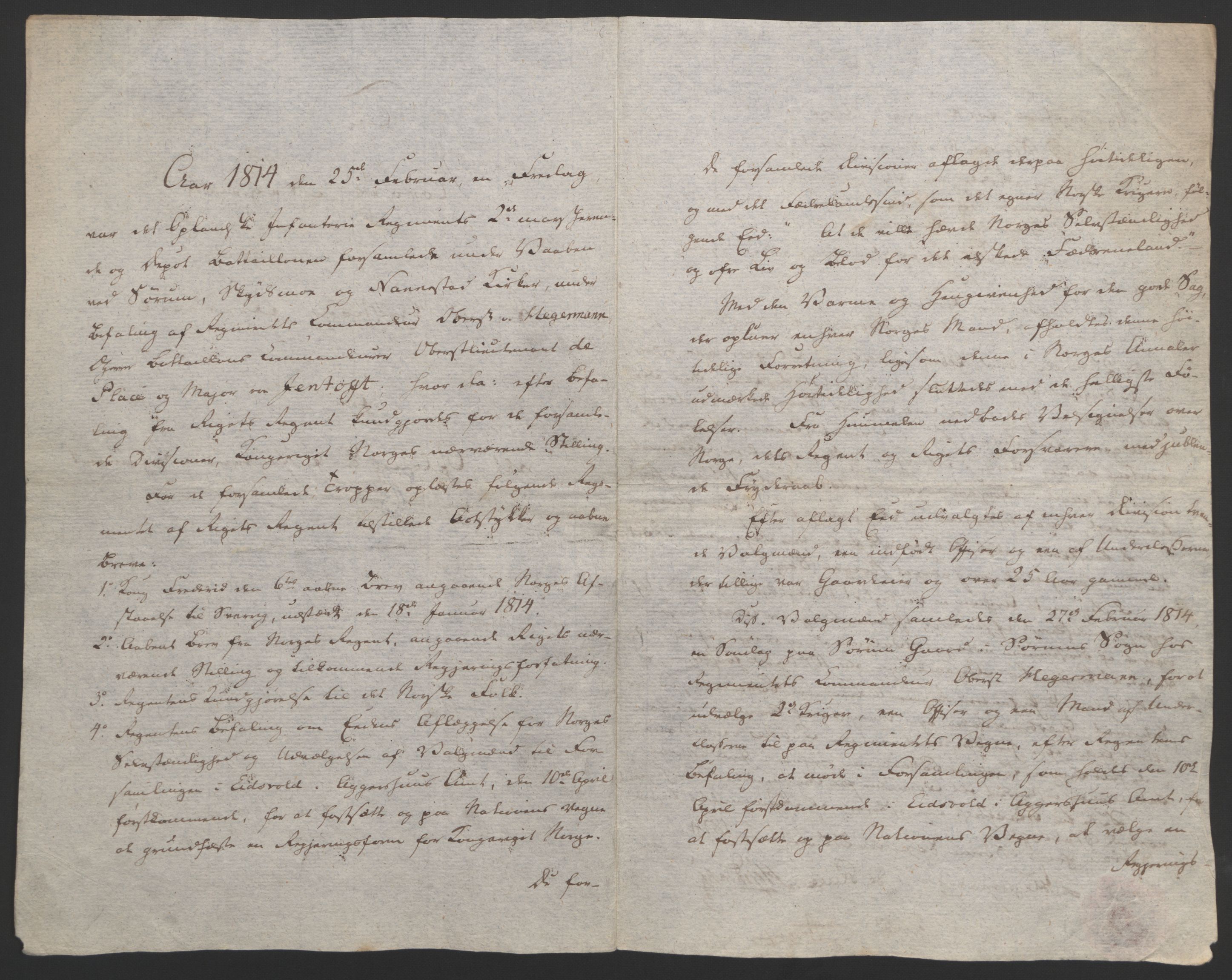 Statsrådssekretariatet, AV/RA-S-1001/D/Db/L0007: Fullmakter for Eidsvollsrepresentantene i 1814. , 1814, s. 82
