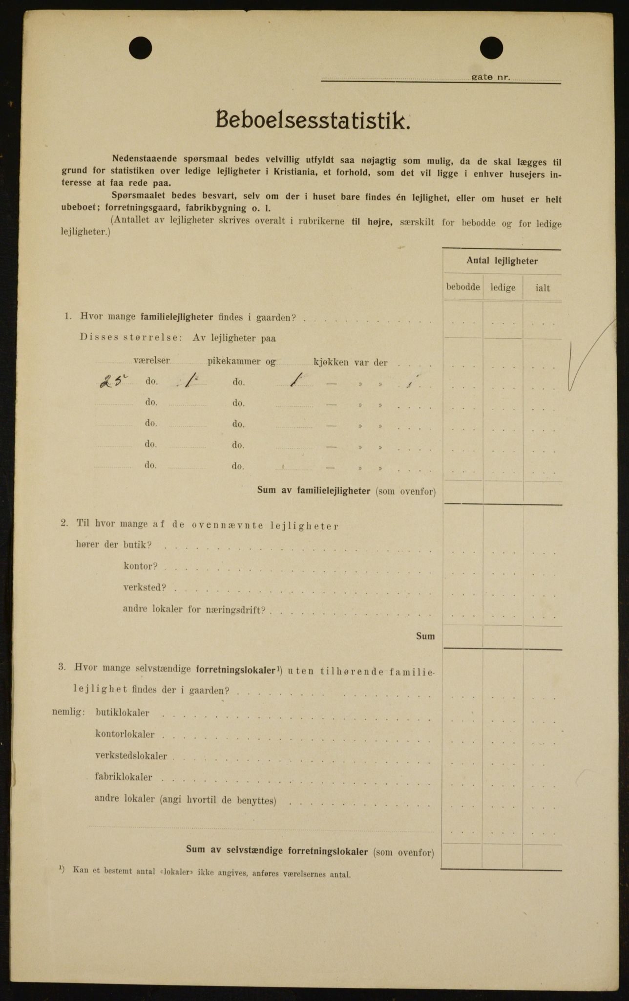 OBA, Kommunal folketelling 1.2.1909 for Kristiania kjøpstad, 1909, s. 110621