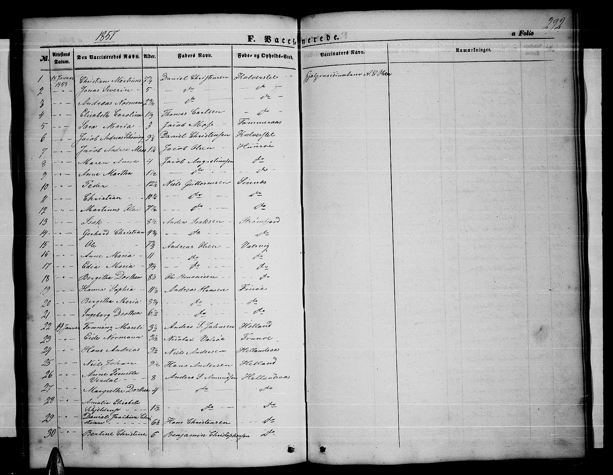 Ministerialprotokoller, klokkerbøker og fødselsregistre - Nordland, AV/SAT-A-1459/859/L0857: Klokkerbok nr. 859C03, 1854-1873, s. 292