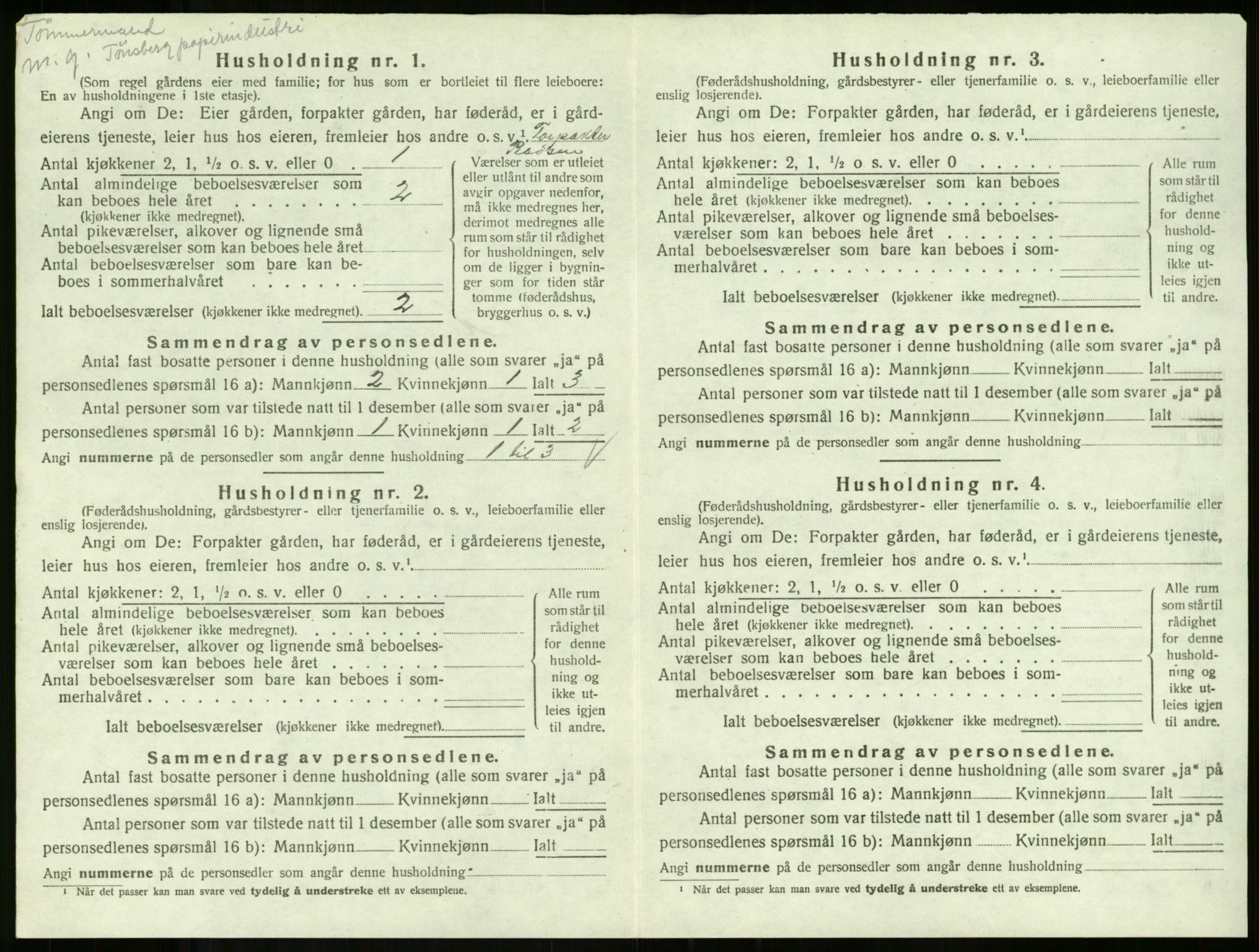 SAKO, Folketelling 1920 for 0719 Andebu herred, 1920, s. 244