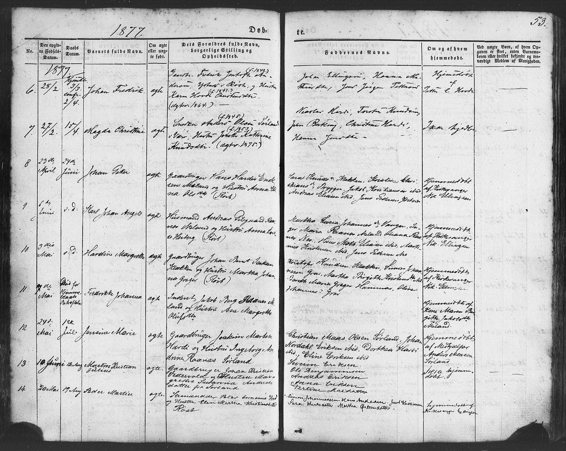 Ministerialprotokoller, klokkerbøker og fødselsregistre - Nordland, AV/SAT-A-1459/807/L0121: Ministerialbok nr. 807A04, 1846-1879, s. 53