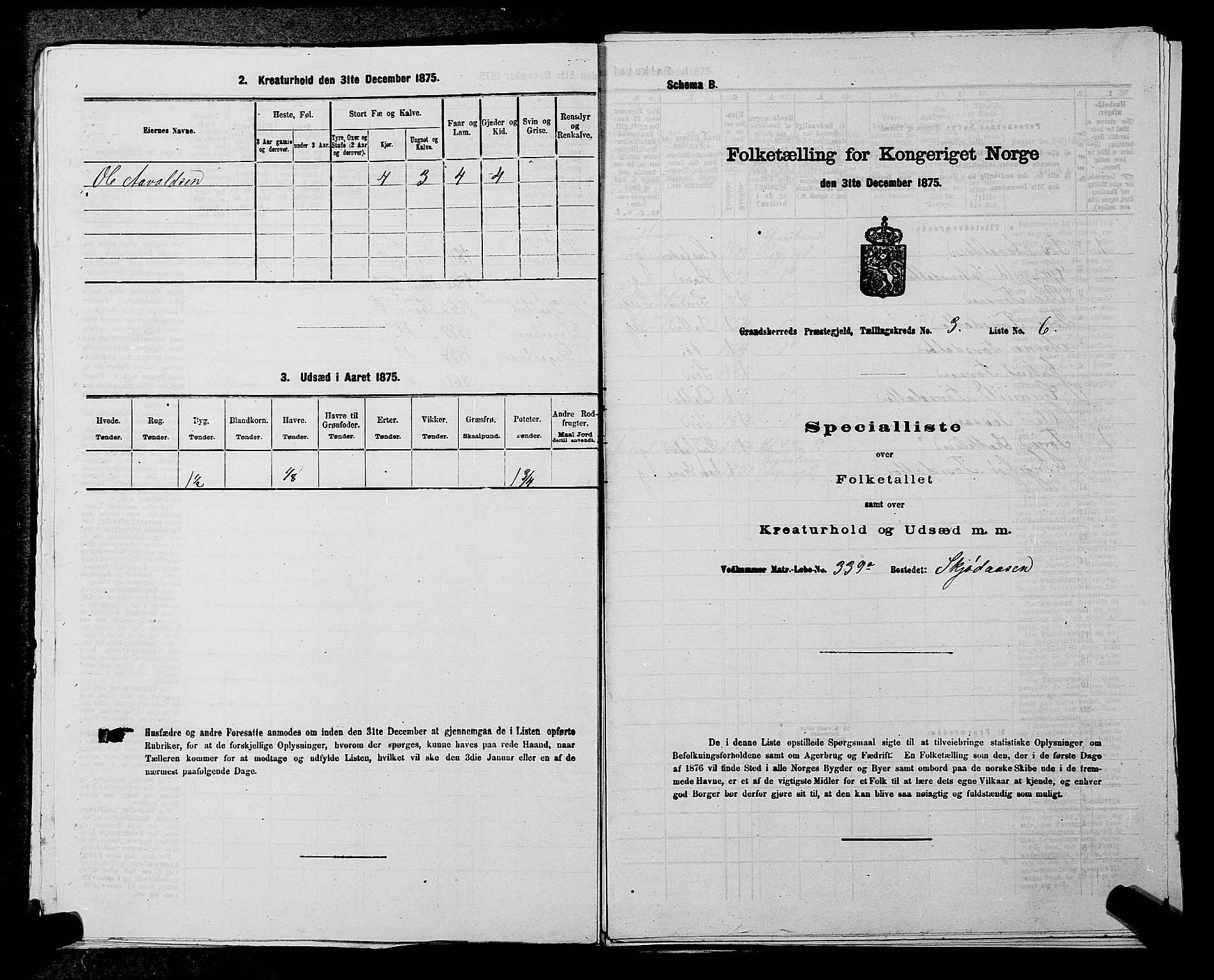 SAKO, Folketelling 1875 for 0824P Gransherad prestegjeld, 1875, s. 377