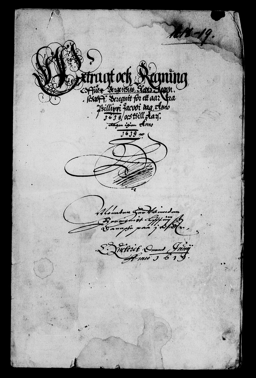 Rentekammeret inntil 1814, Reviderte regnskaper, Lensregnskaper, RA/EA-5023/R/Rb/Rbt/L0026: Bergenhus len, 1618-1619