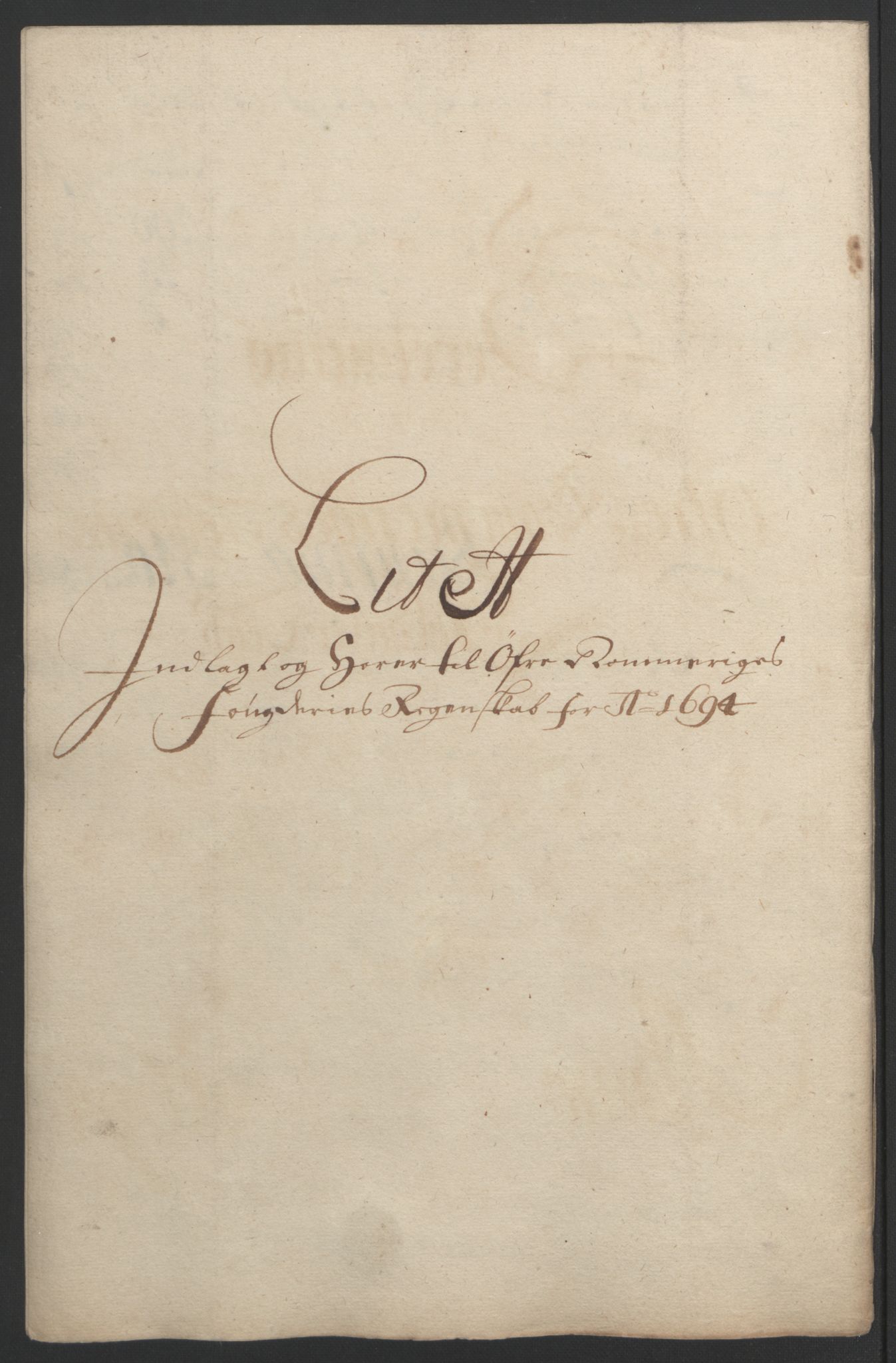 Rentekammeret inntil 1814, Reviderte regnskaper, Fogderegnskap, AV/RA-EA-4092/R12/L0706: Fogderegnskap Øvre Romerike, 1694, s. 240