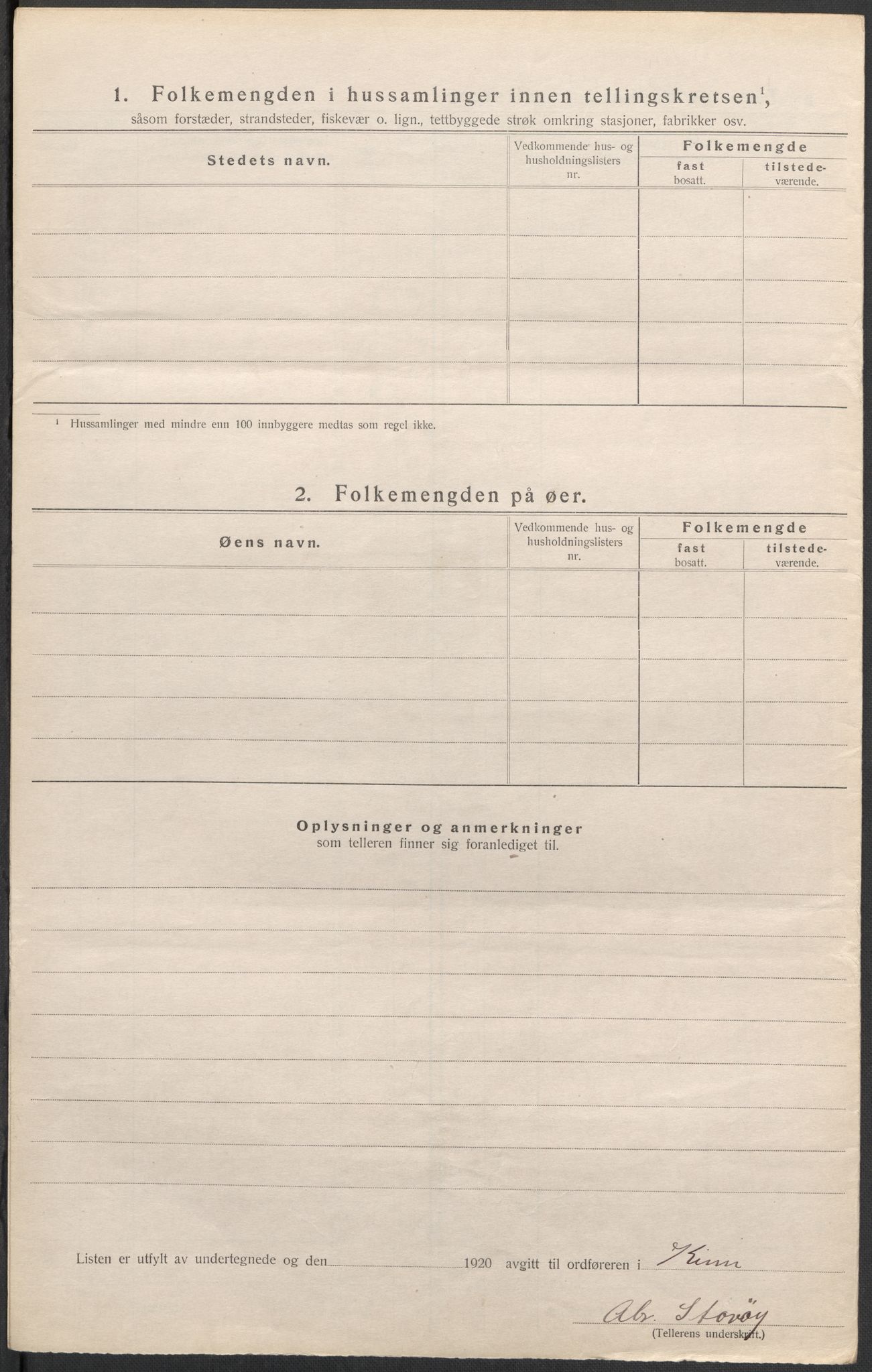 SAB, Folketelling 1920 for 1437 Kinn herred, 1920, s. 67