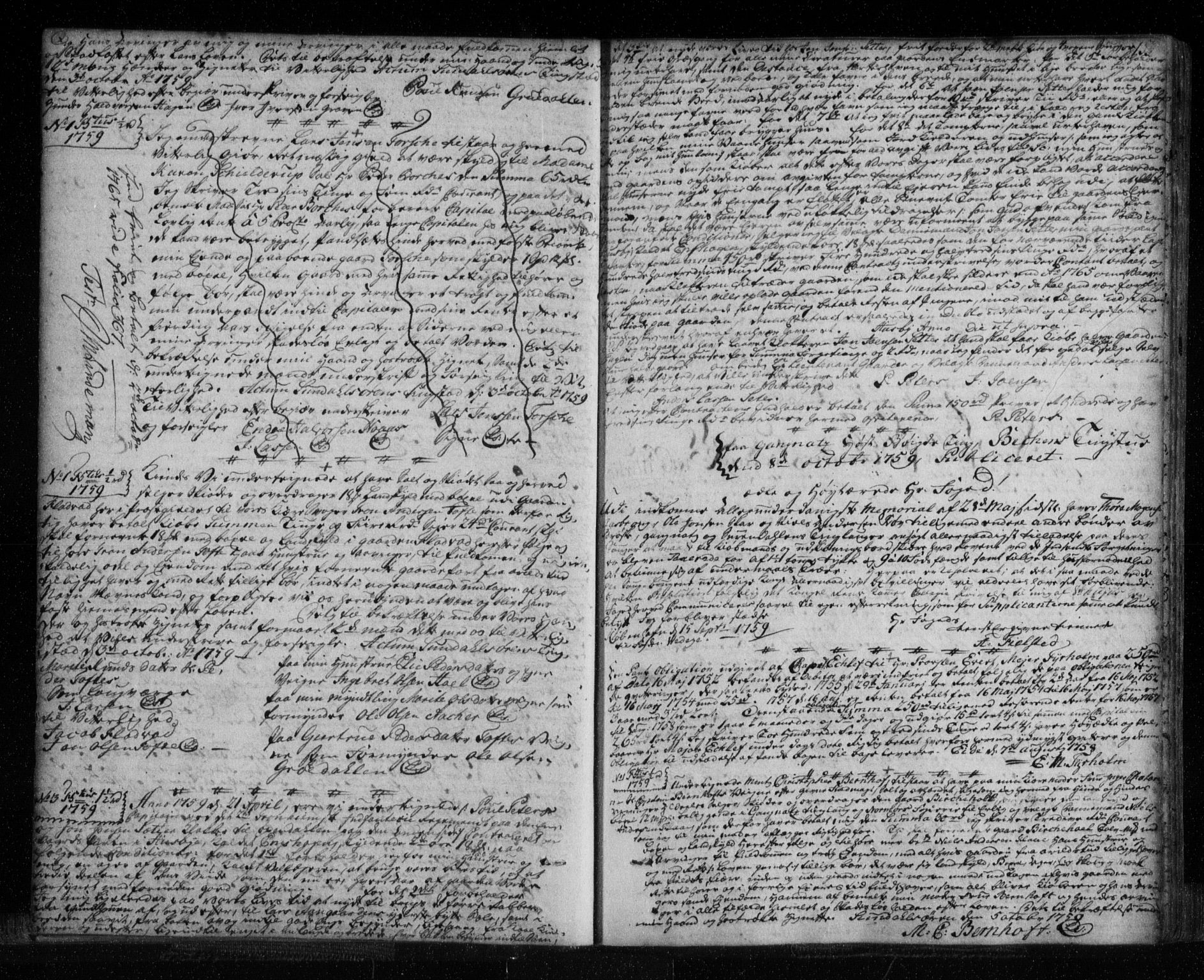 Nordmøre sorenskriveri, SAT/A-4132/1/2/2Ca/L0005: Pantebok nr. 2, 1751-1765, s. 153