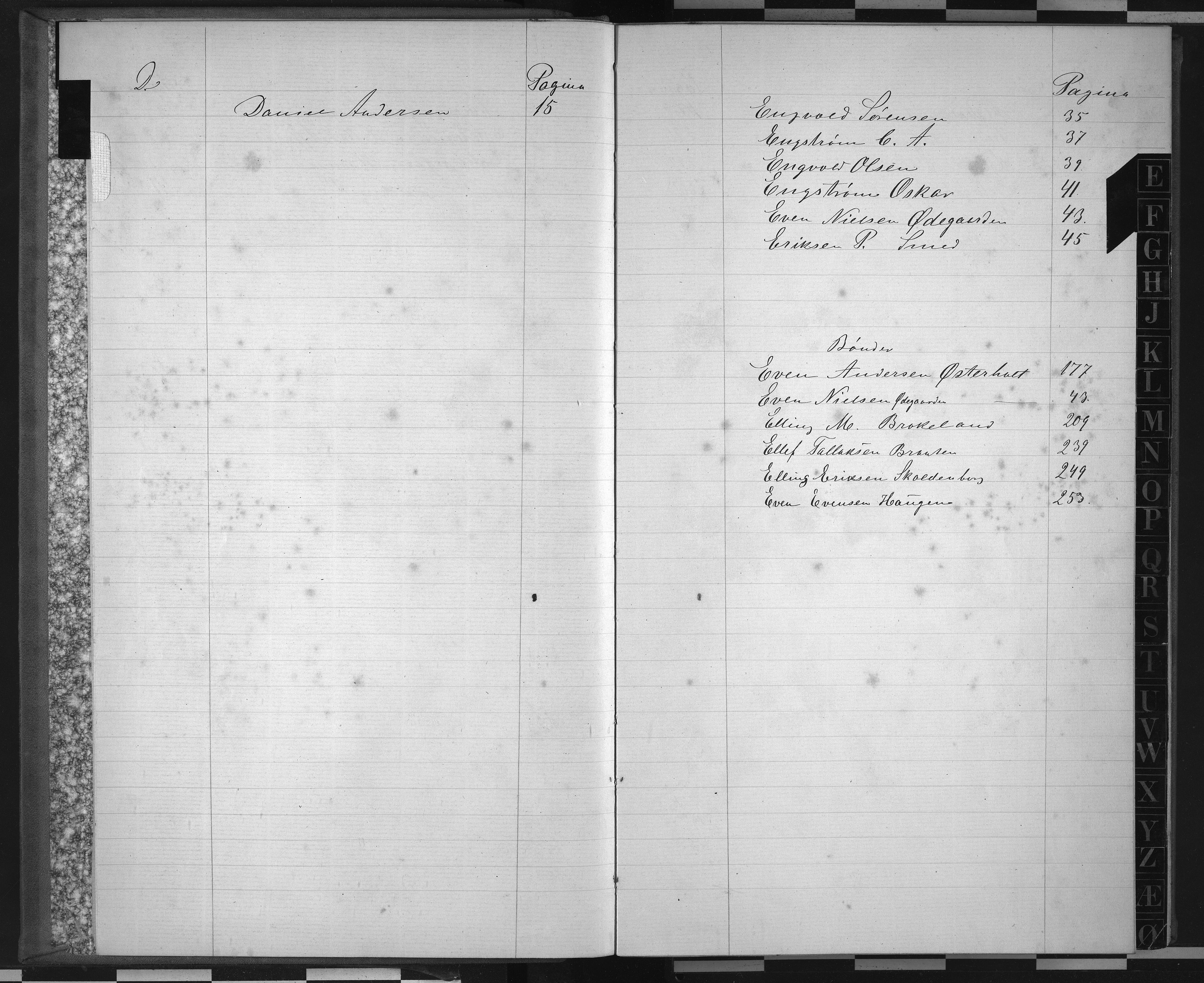 Egelands Verk, NESJ/NJM-002/02/L0013: Hovedbok (eget reg. for bønder), 1884