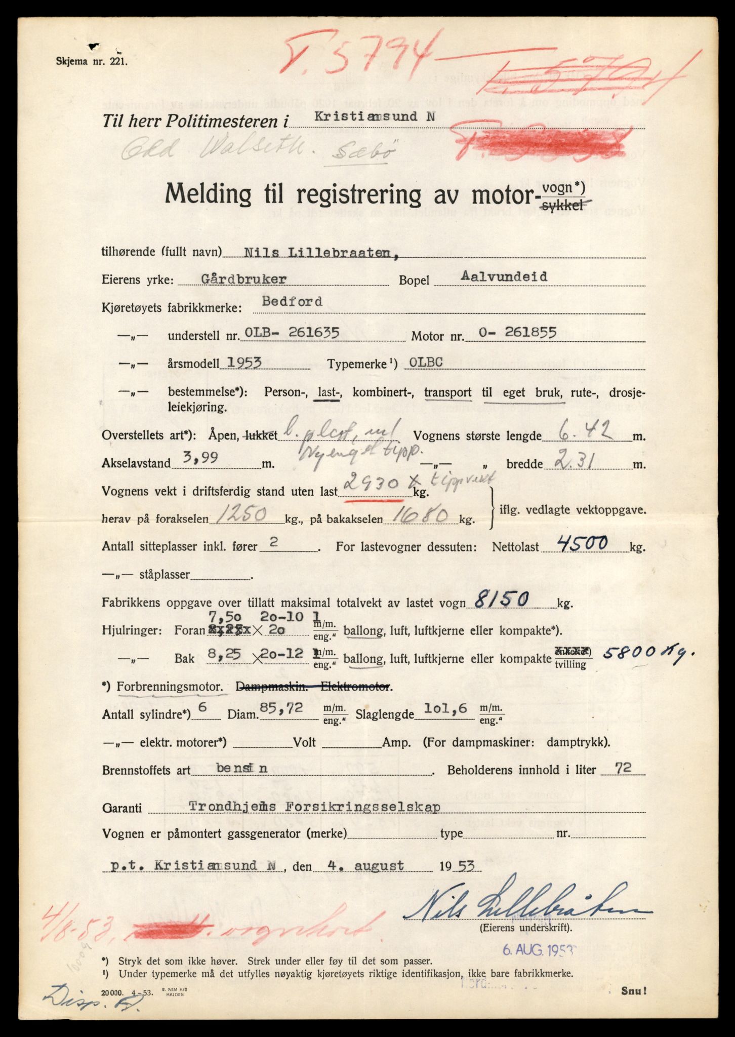 Møre og Romsdal vegkontor - Ålesund trafikkstasjon, AV/SAT-A-4099/F/Fe/L0035: Registreringskort for kjøretøy T 12653 - T 12829, 1927-1998, s. 2246