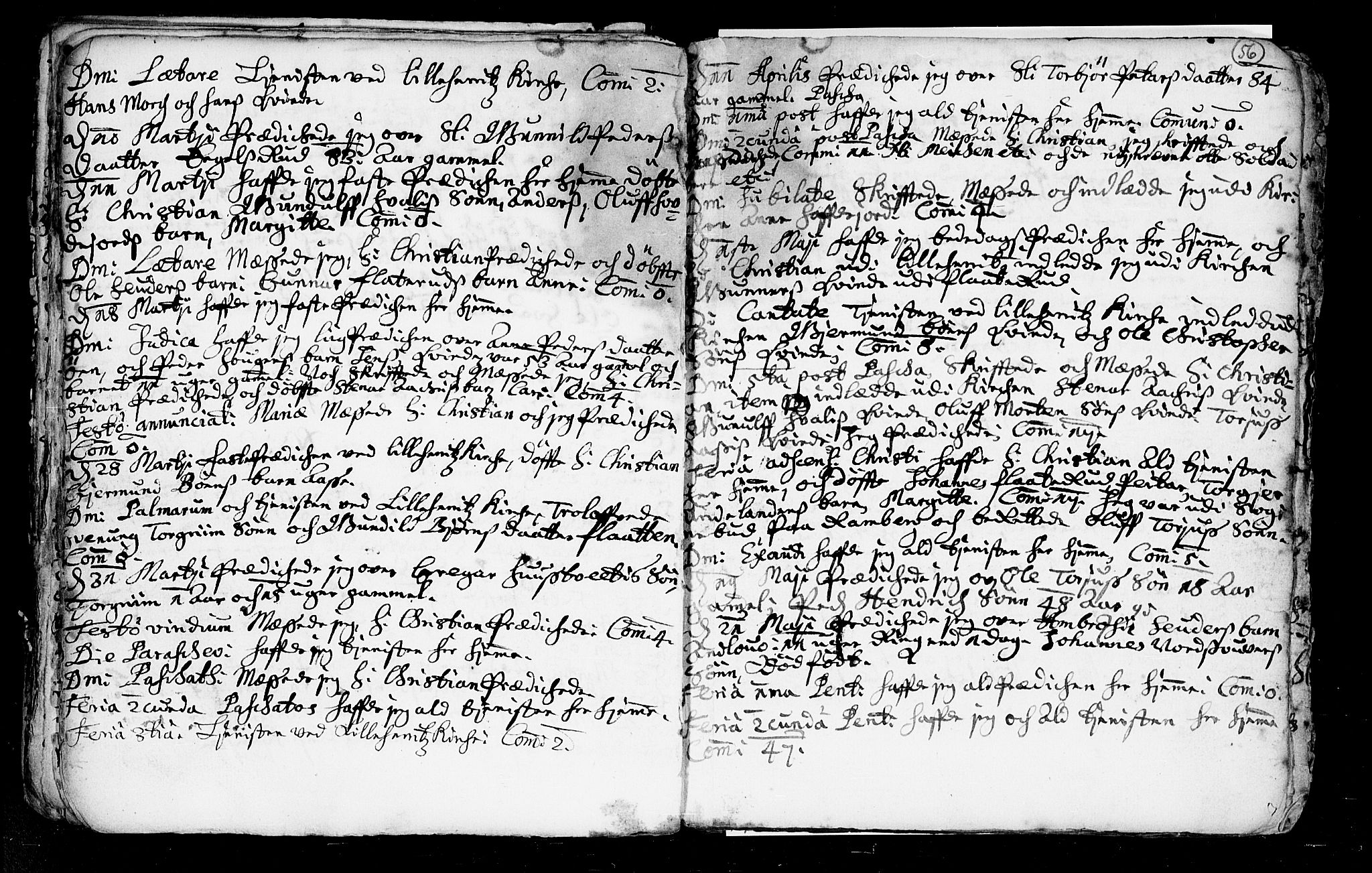 Heddal kirkebøker, SAKO/A-268/F/Fa/L0002: Ministerialbok nr. I 2, 1699-1722, s. 56