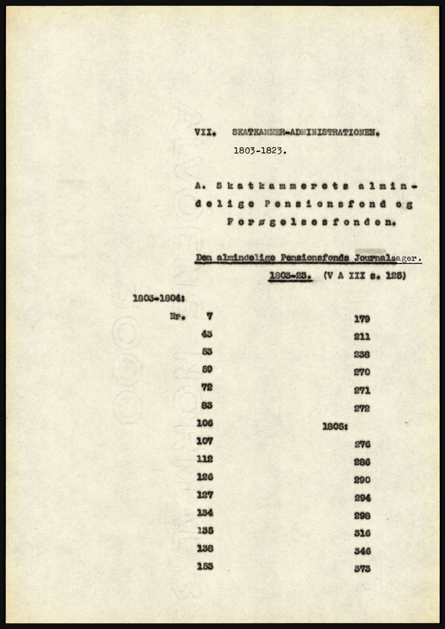 Riksarkivet, Seksjon for eldre arkiv og spesialsamlinger, AV/RA-EA-6797/H/Ha, 1953, s. 1