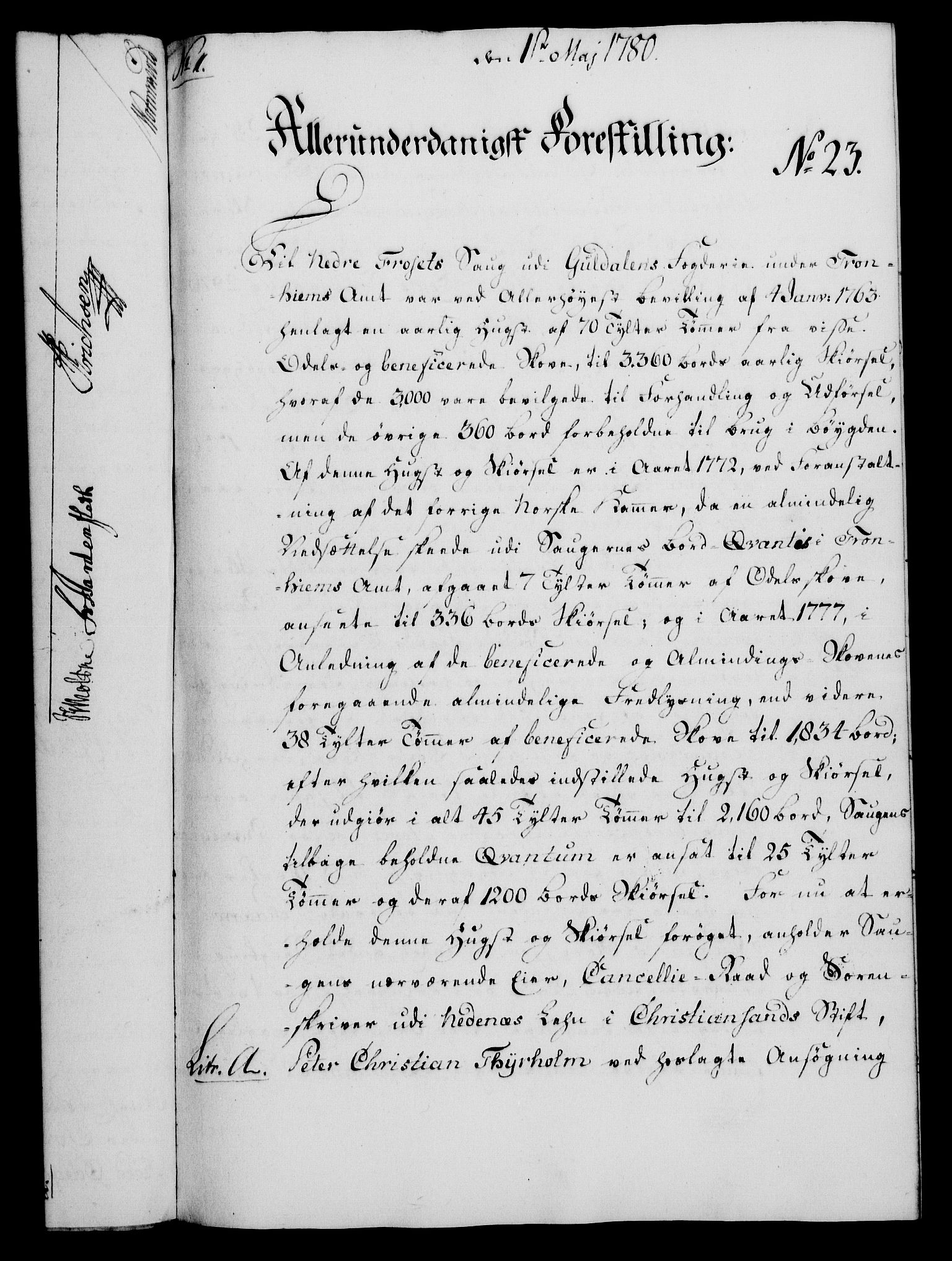 Rentekammeret, Kammerkanselliet, AV/RA-EA-3111/G/Gf/Gfa/L0062: Norsk relasjons- og resolusjonsprotokoll (merket RK 52.62), 1780, s. 181