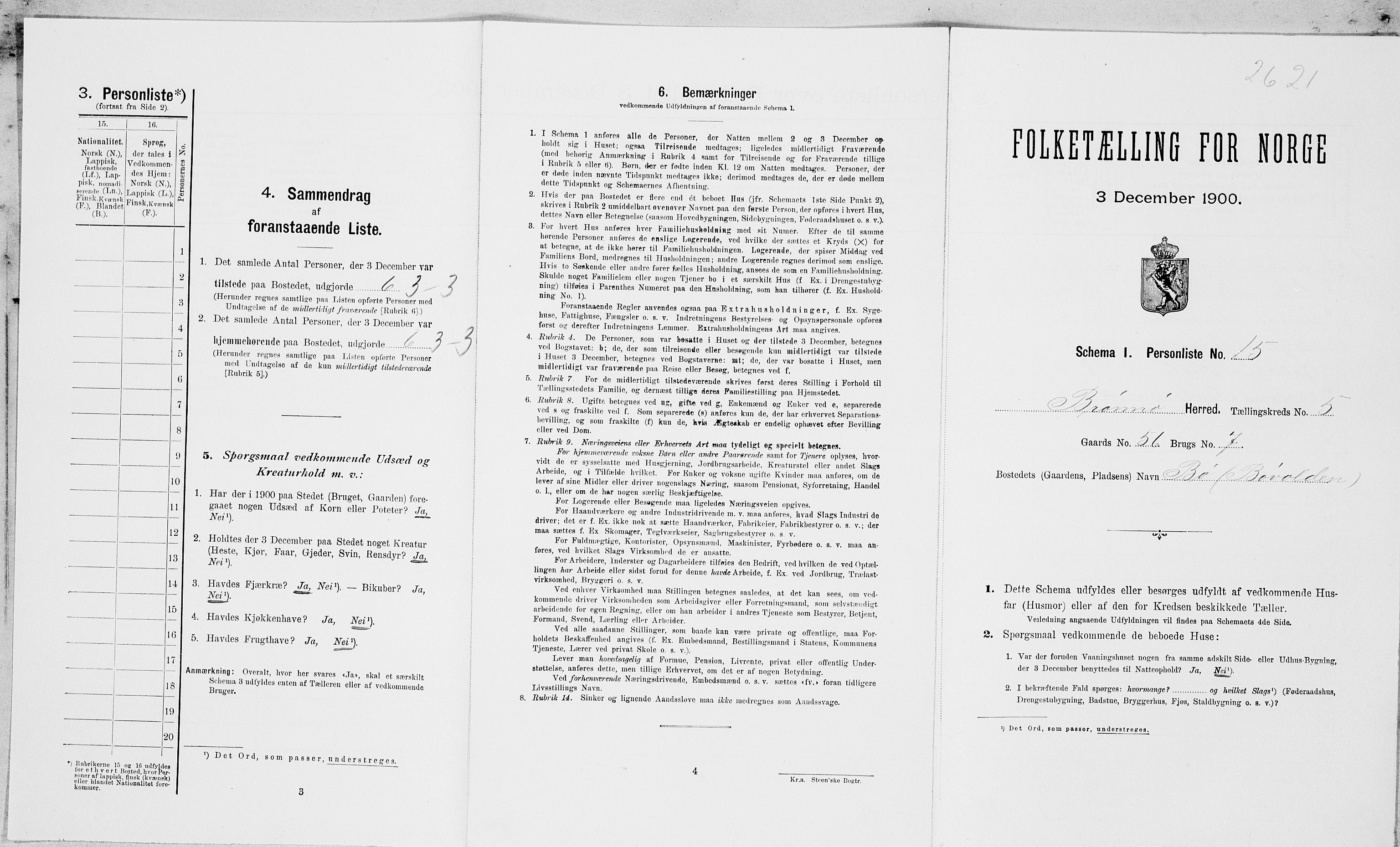 SAT, Folketelling 1900 for 1814 Brønnøy herred, 1900, s. 585