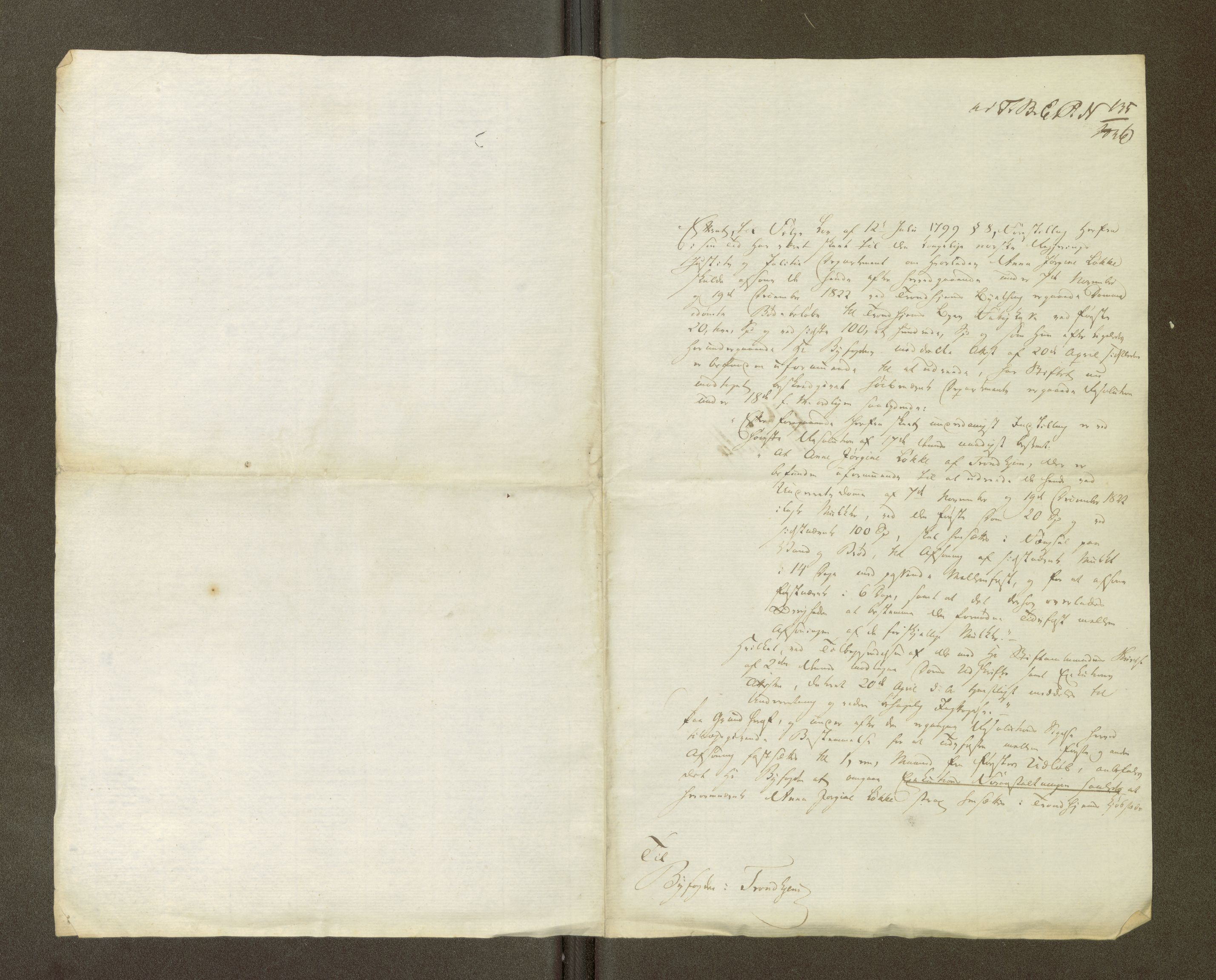 Trondheim byfogd, AV/SAT-A-0003/1/7/7Ca/L0007: Journalsaker, 1826-1828, s. 376