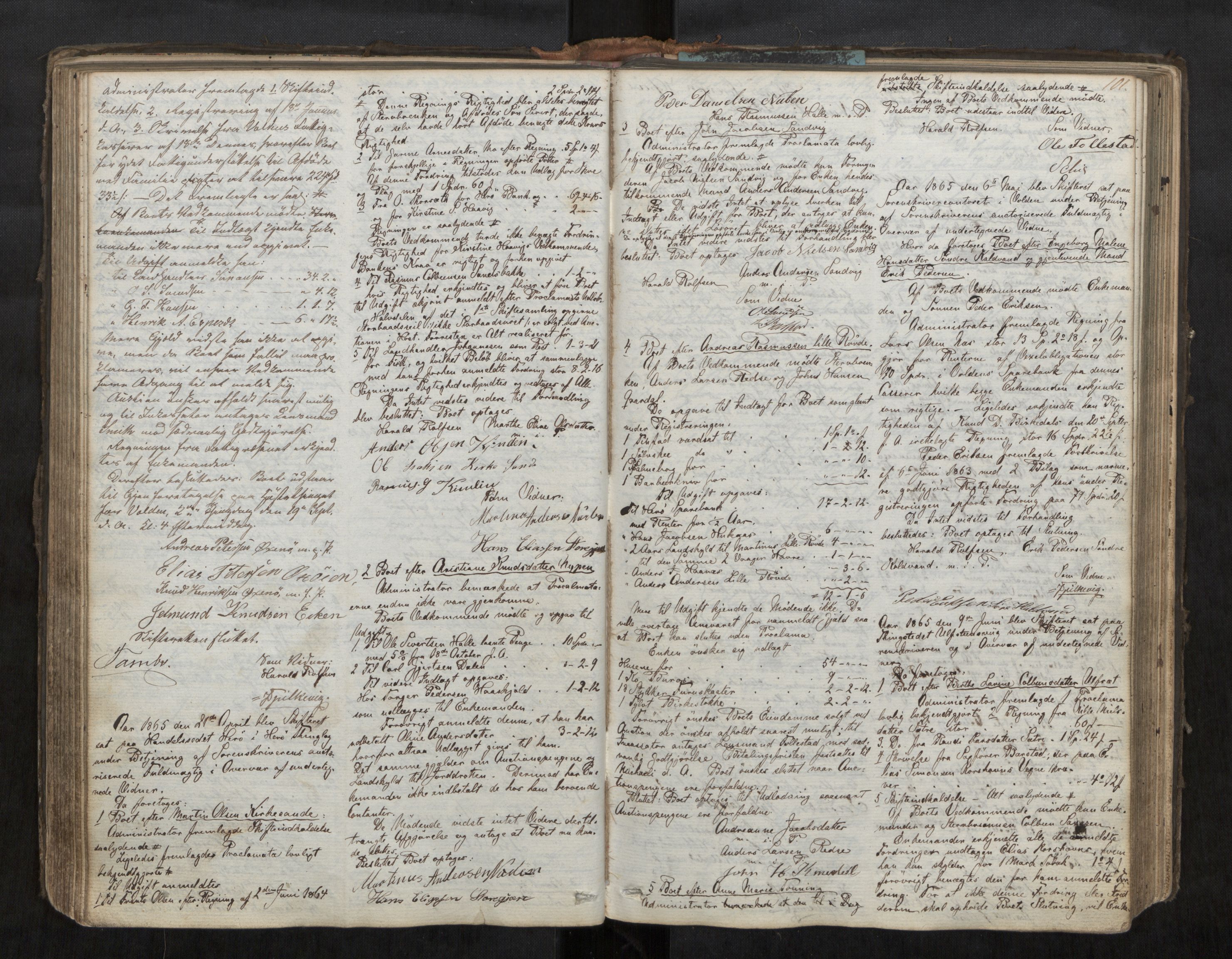 Søre Sunnmøre sorenskriveri, AV/SAT-A-4122/1/3/3B/L0003: Skiftebehandlings- / Skifteforhandlingsprotokollar, 1861-1876, s. 101