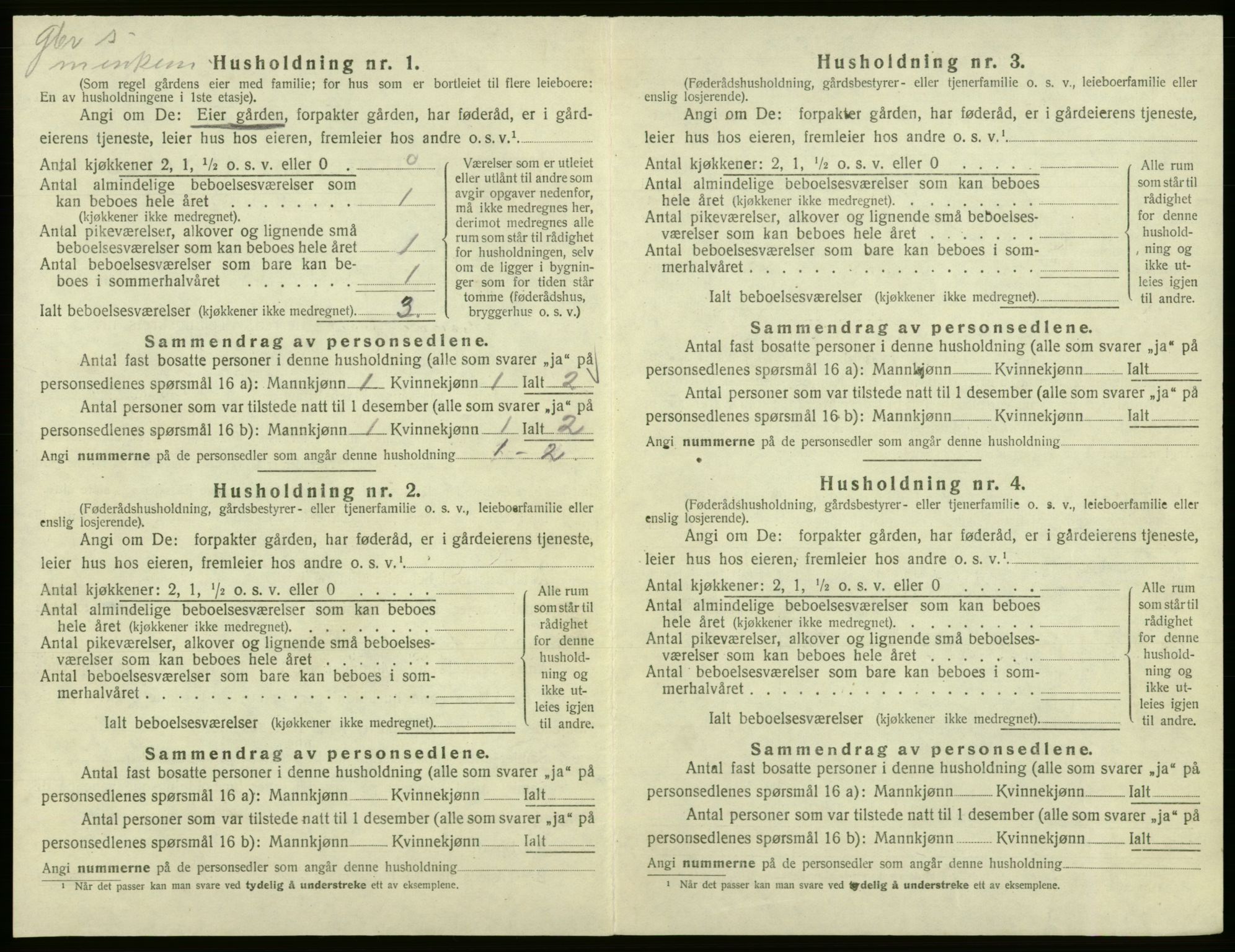 SAB, Folketelling 1920 for 1239 Hålandsdal herred, 1920, s. 193