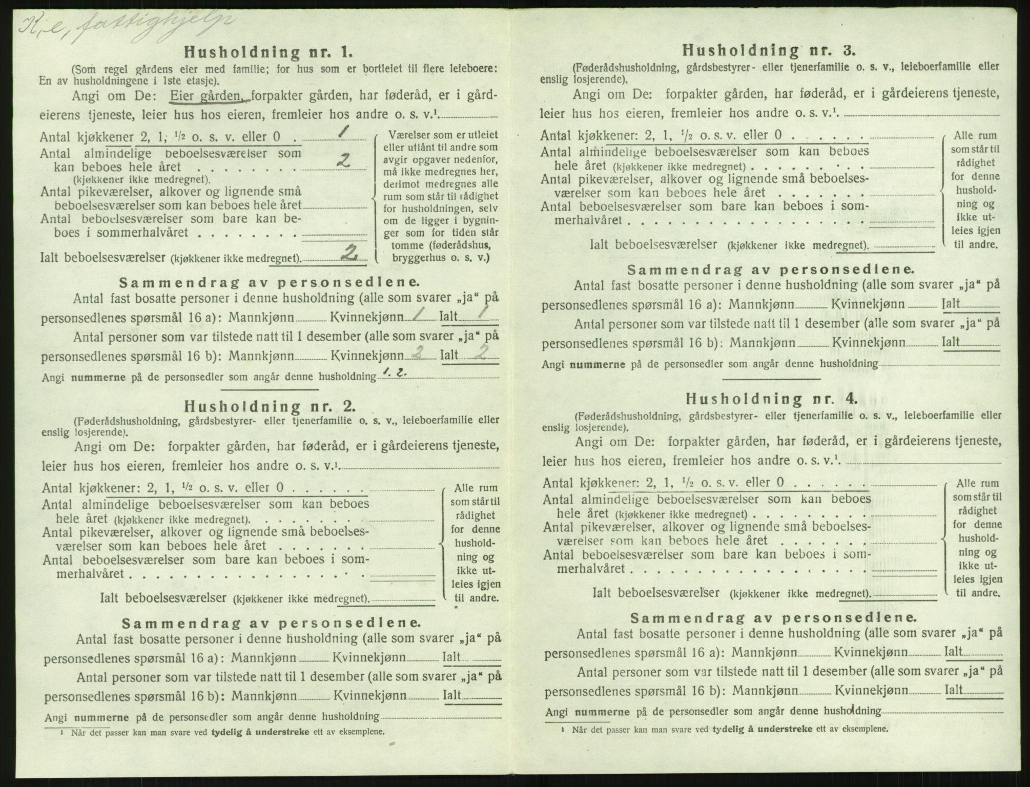 SAK, Folketelling 1920 for 0914 Holt herred, 1920, s. 1041