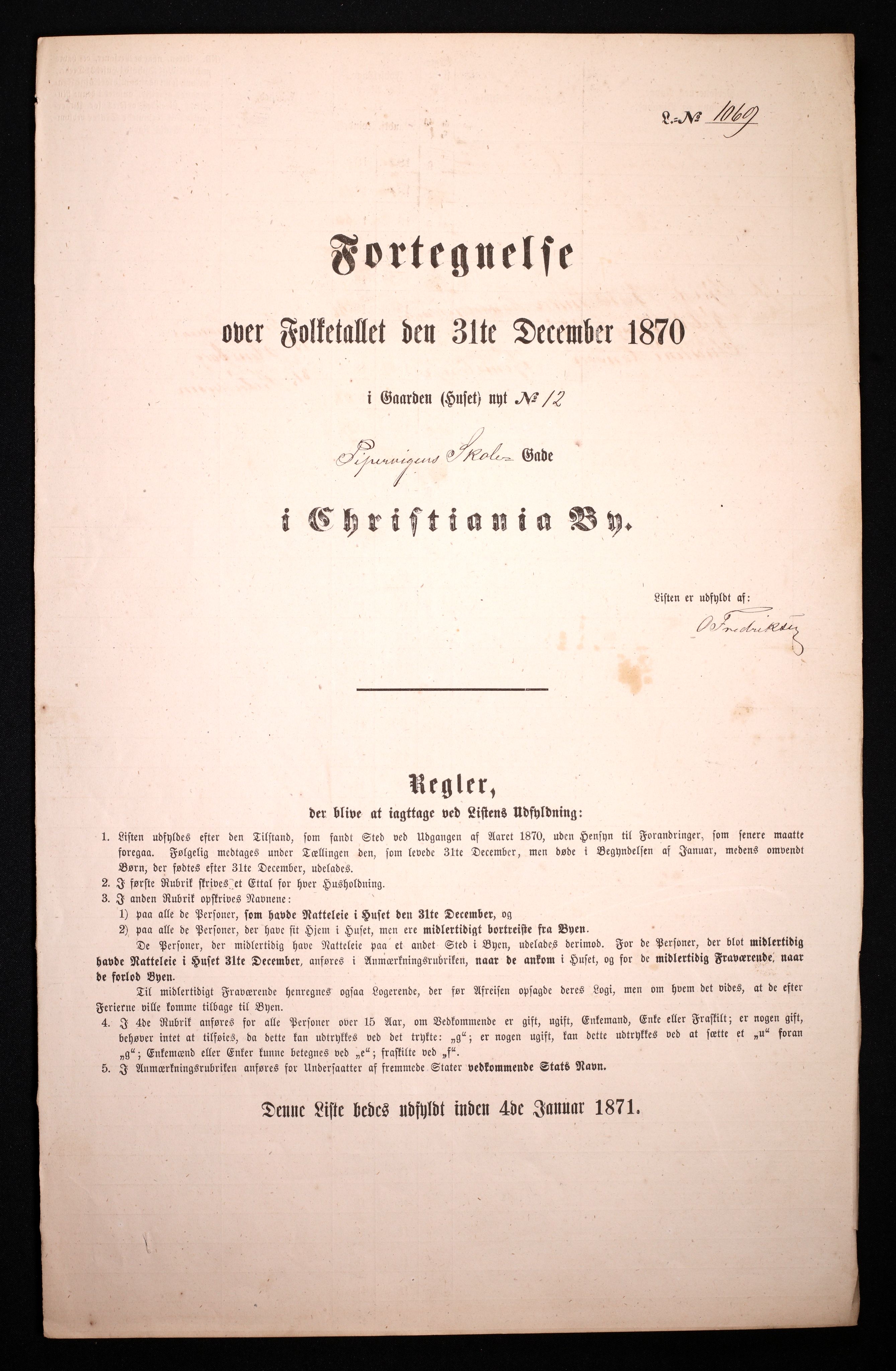 RA, Folketelling 1870 for 0301 Kristiania kjøpstad, 1870, s. 3430